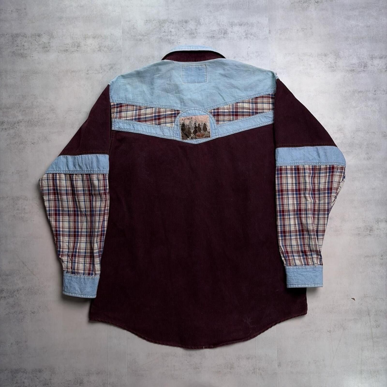 Other Vintage Storm Savage Corduroy Western Button Up Shirt Size US M / EU 48-50 / 2 - 2 Thumbnail