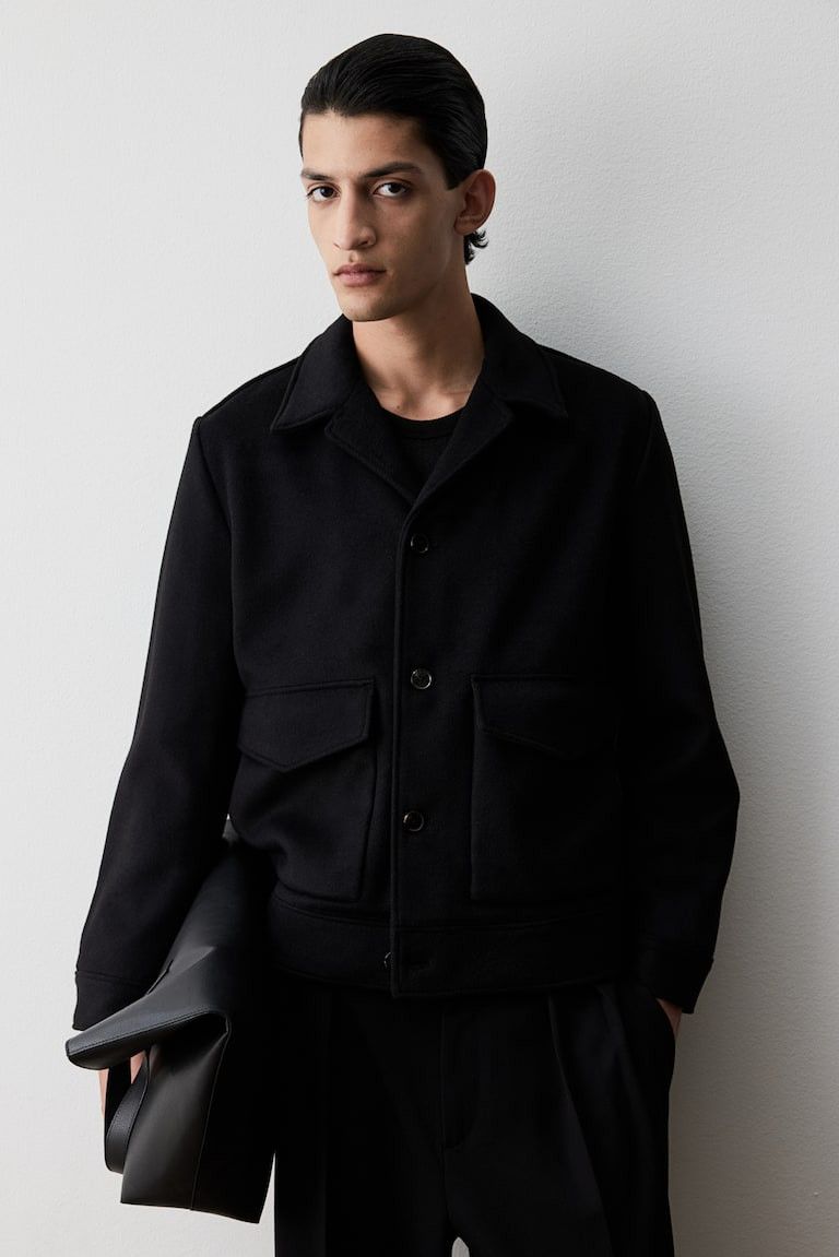H&M H&M BLACK OVERSIZED JACKET WORKERS Size US L / EU 52-54 / 3 - 1 Thumbnail