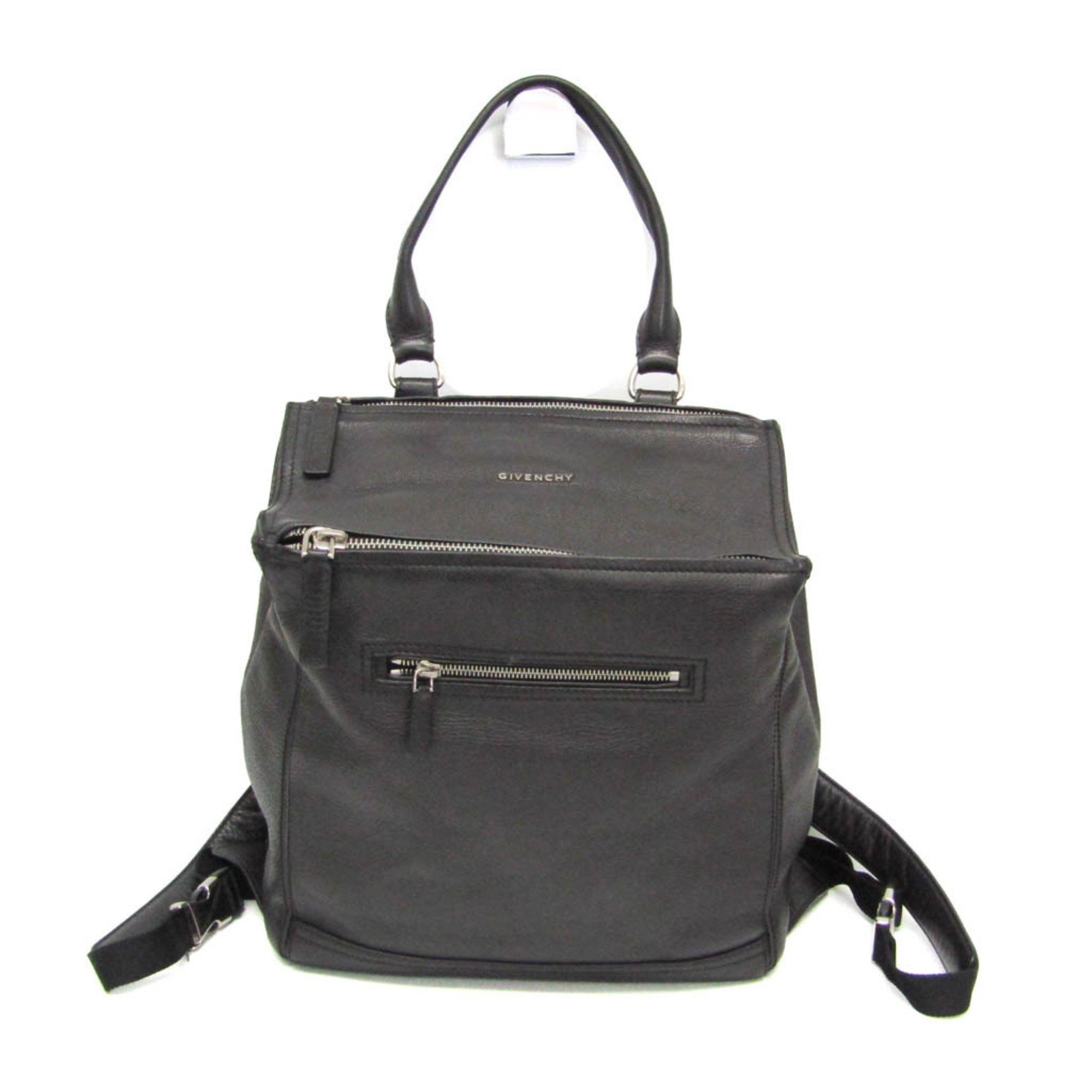 Givenchy Givenchy Pandora Men,Women Leather Backpack Black Size ONE SIZE - 1 Thumbnail