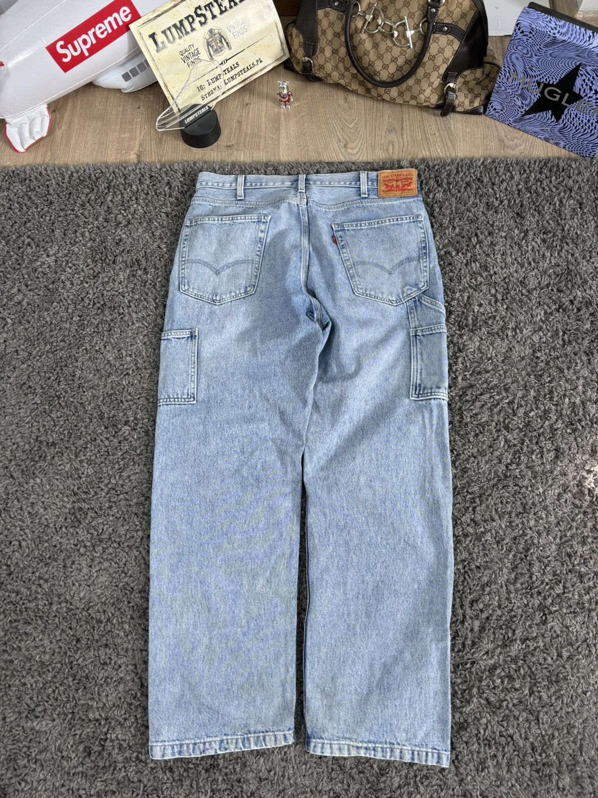 Japanese Brand × Levi's Vintage Denim Pants Faded Wide Leg Carpenter Levis Japanese Size US 34 / EU 50 - 1 Thumbnail