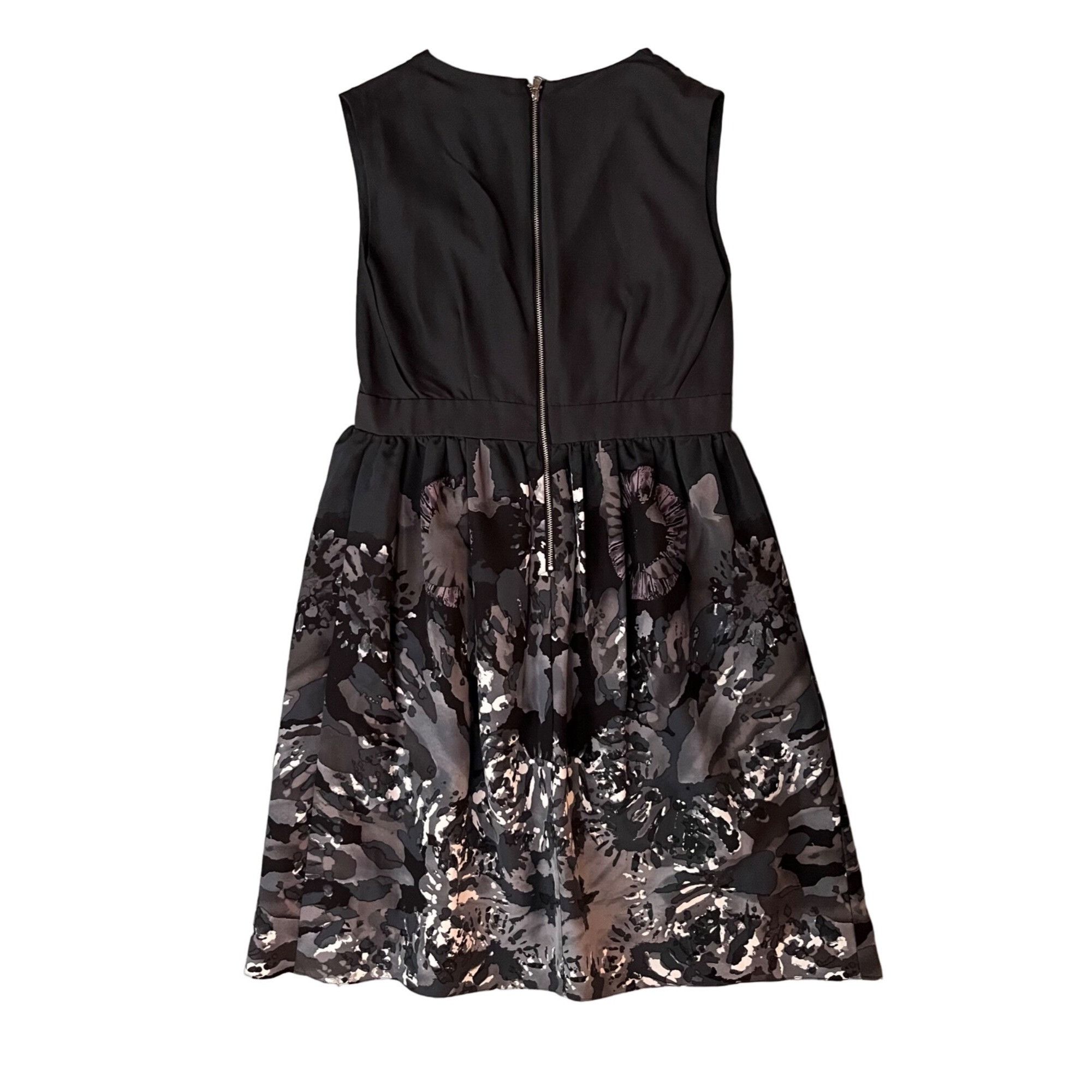 Adam Lippes $790 Adam By Adam Lippes 8 Fit & Flare Dress Black Gray Slee Size M / US 6-8 / IT 42-44 - 4 Thumbnail