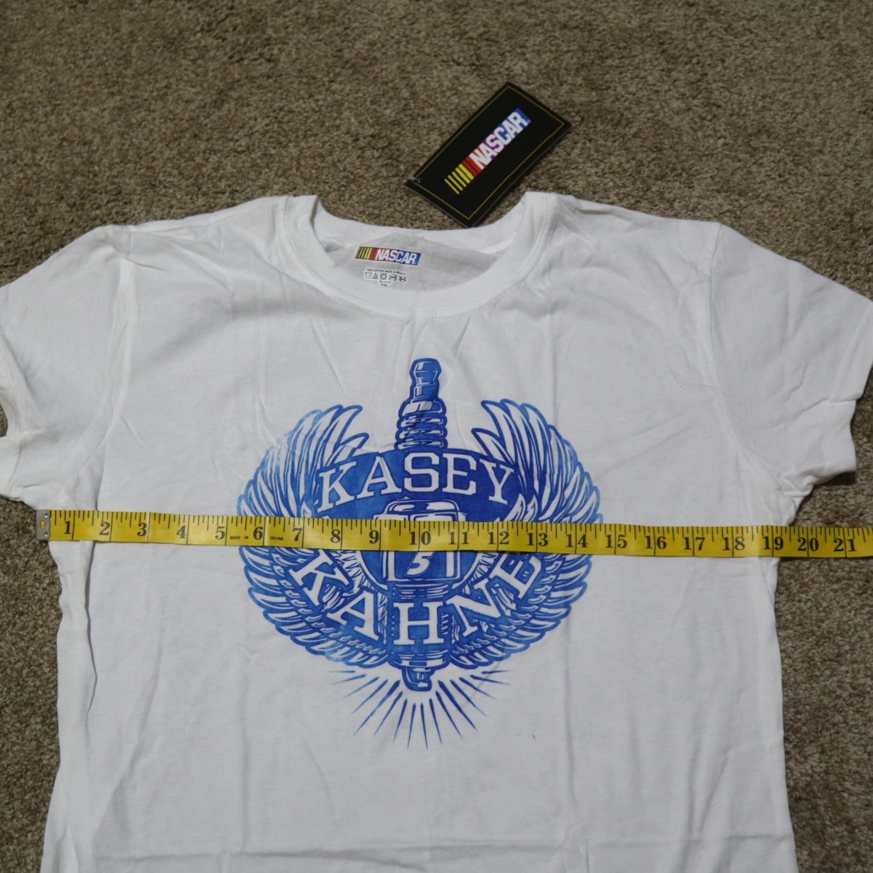 NASCAR VINTAGE NASCAR T-Shirt Women's Large White 2XL XXL NASCAR Graphic Print 2000s Women Mens Girls Size L / US 10 / IT 46 - 6 Thumbnail