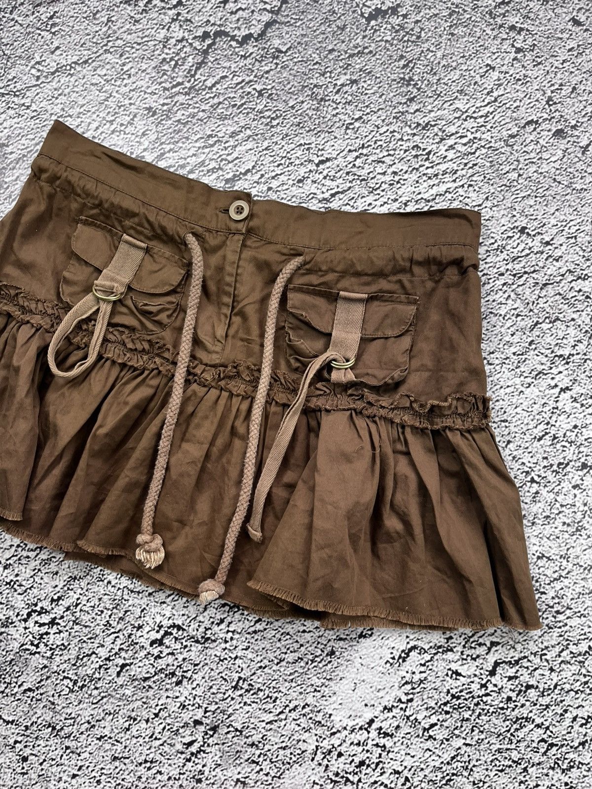 Japanese Brand Vintage Y2K flared summer mini skirt 00s juicy style M Size 28" / US 6 / IT 42 - 3 Thumbnail