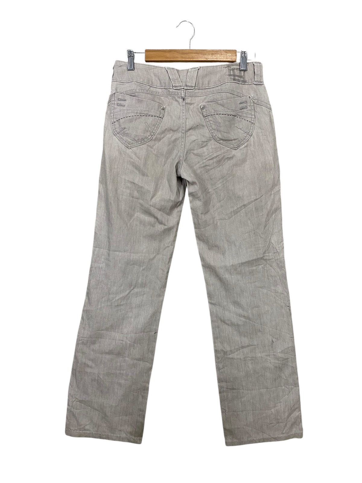 Japanese Brand × Jean × Kenzo Vintage Kenzo jeans y2k white low rise straight leg denim Size US 30 / EU 46 - 2 Thumbnail
