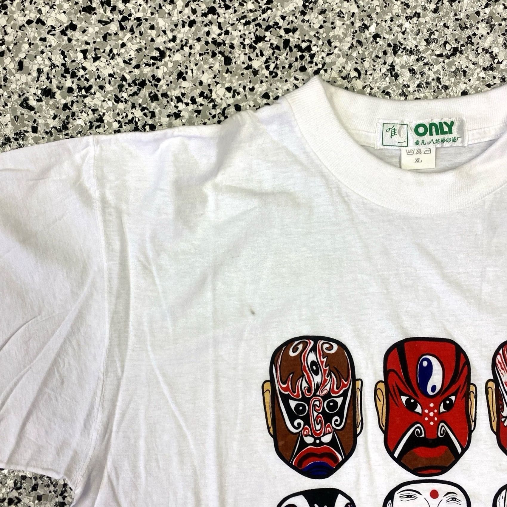 Vintage VINTAGE Mask T Shirt Mens XL White Graphic Tee 80s Masquerade Stitch Crew Neck Short Sleeve Size US XL / EU 56 / 4 - 4 Thumbnail