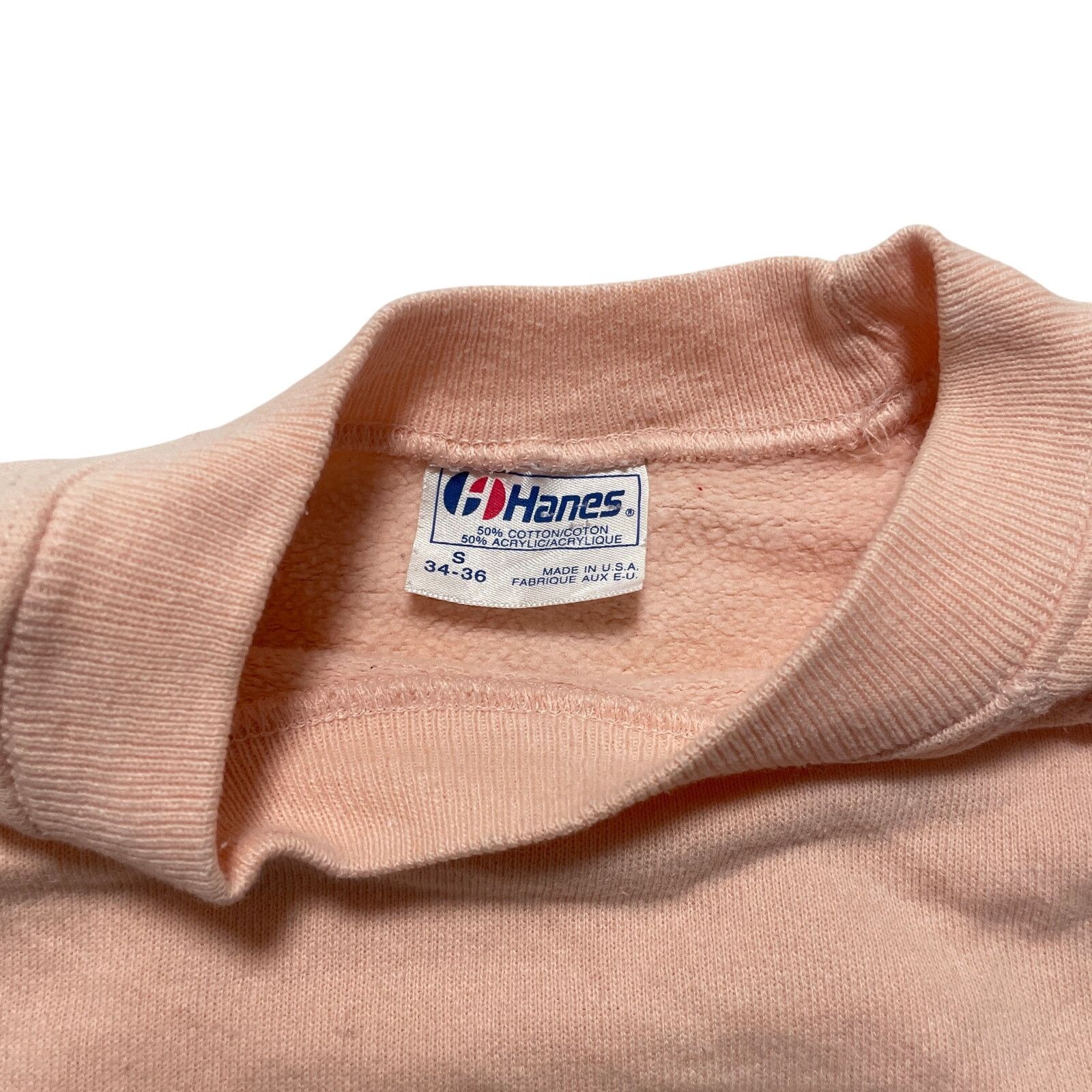 Hanes VTG 80's Hanes Pink Short Sleeve Pullover Raglan Sweater S Size US S / EU 44-46 / 1 - 2 Thumbnail