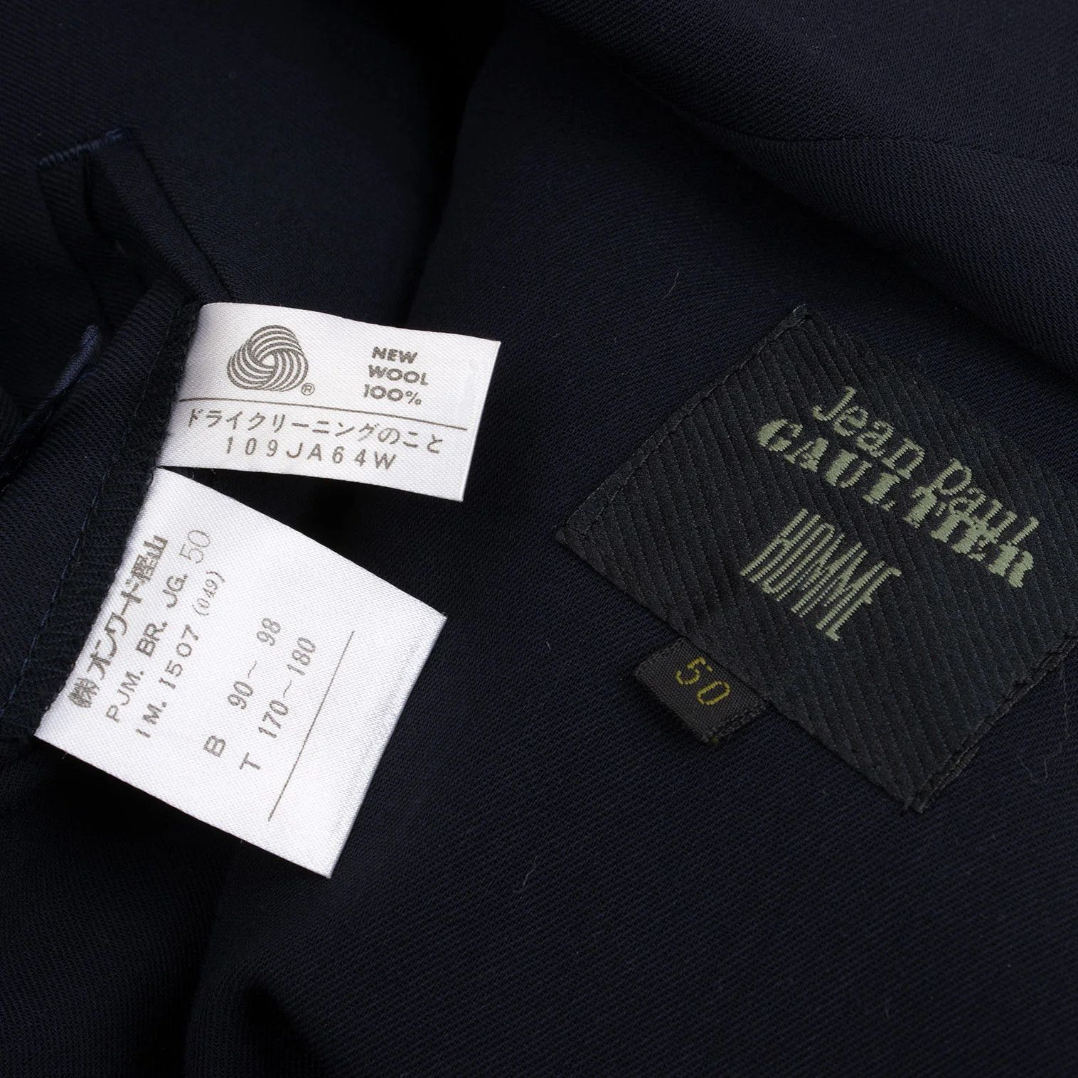 Jean Paul Gaultier Wool Double Jacket in Navy, Size 50 Size US M / EU 48-50 / 2 - 18 Thumbnail