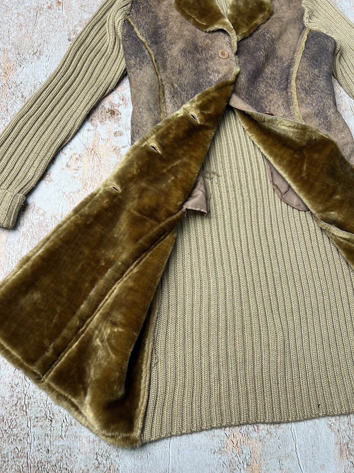 Vintage Vintage hybrid cotton/faux fur long coat Size S / US 4 / IT 40 - 6 Thumbnail