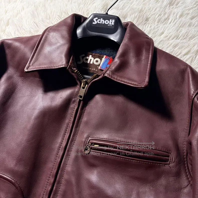 Schott Schott 658 Leather Jacket Size US XL / EU 56 / 4 - 3 Thumbnail