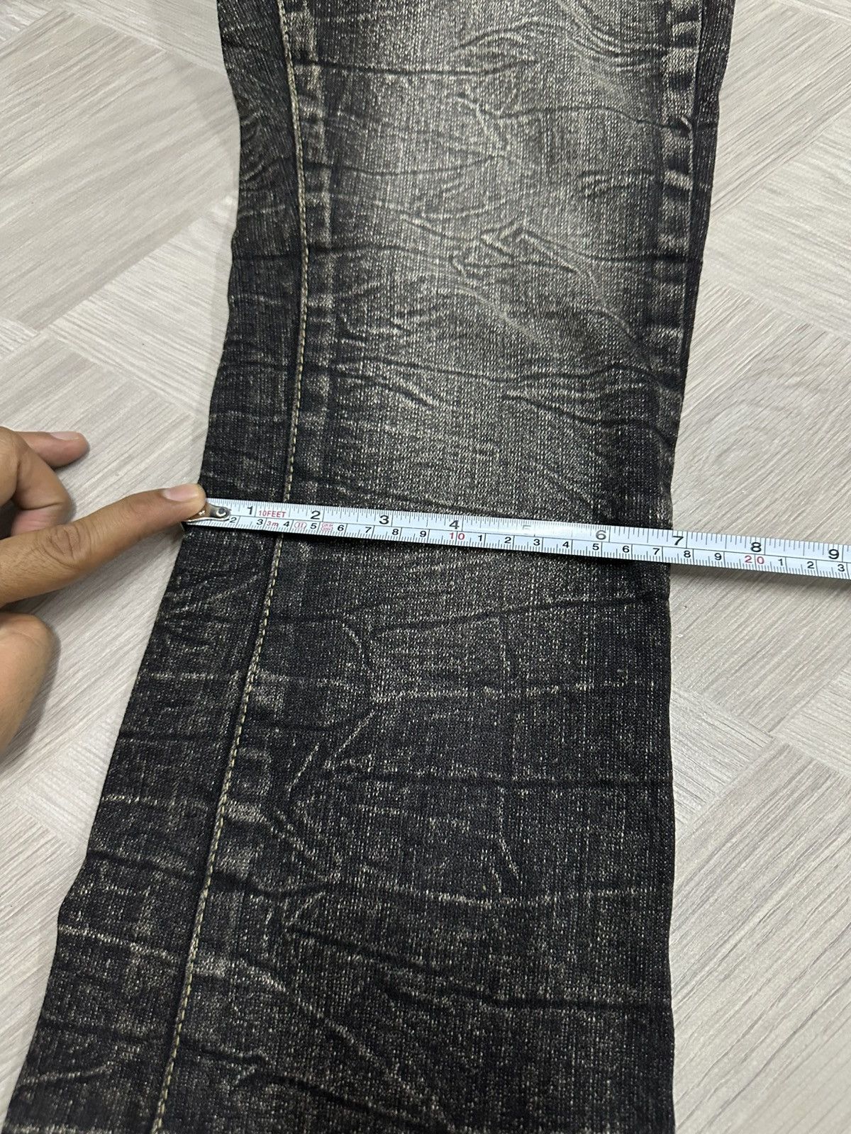 If Six Was Nine Super Flare Vintage Daily Topics Washed Denim Pants Size US 28 / EU 44 - 9 Thumbnail