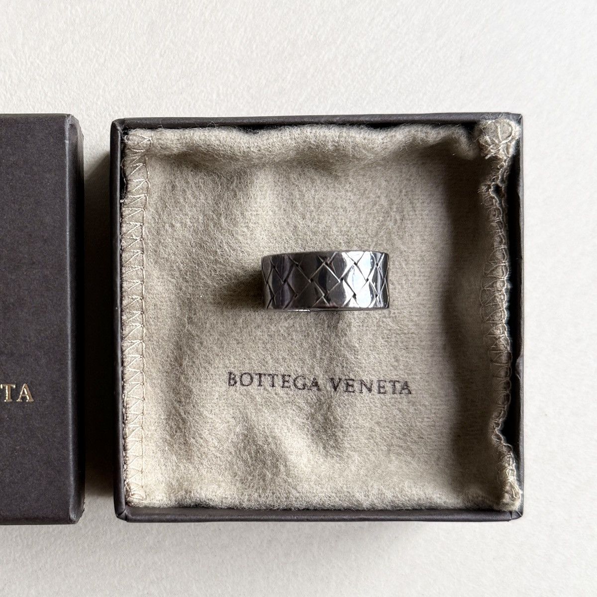 Bottega Veneta Bottega Veneta Sterling Silver Woven Ring Size ONE SIZE - 3 Thumbnail