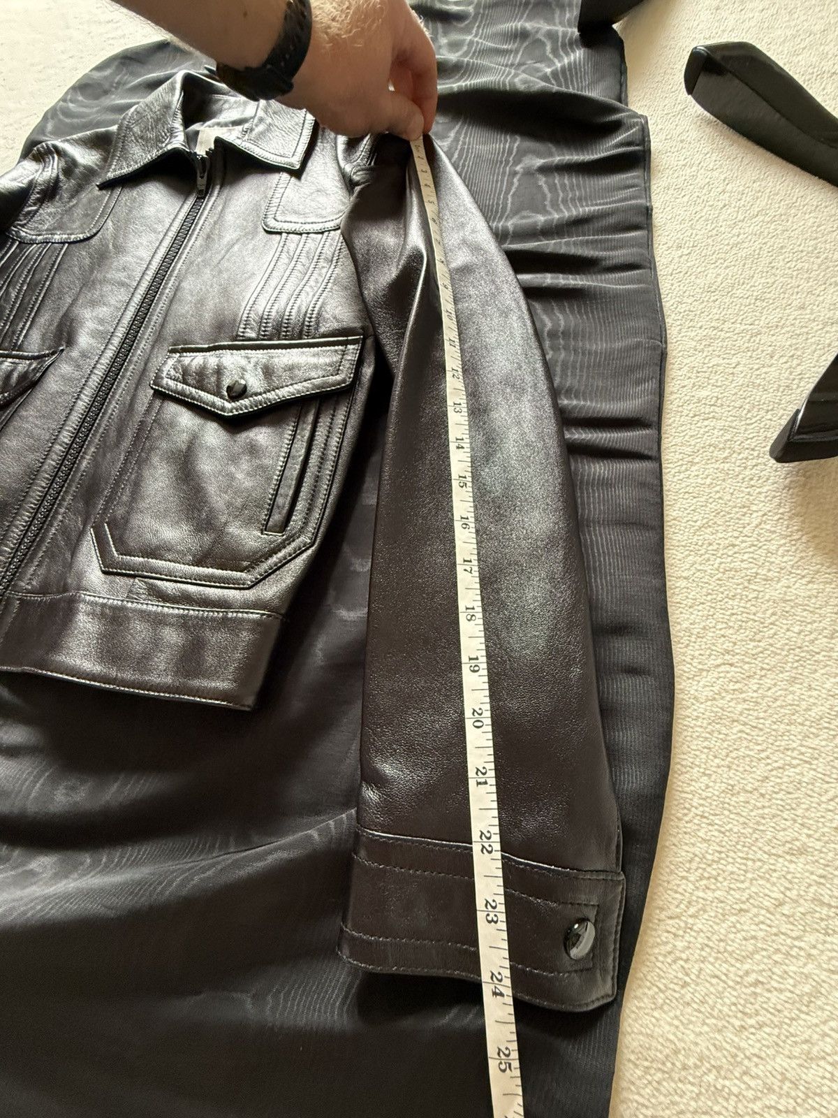 Celine Celine Paul blouson leather aviator jacket Hedi Slimane 44 Size US S / EU 44-46 / 1 - 14 Thumbnail