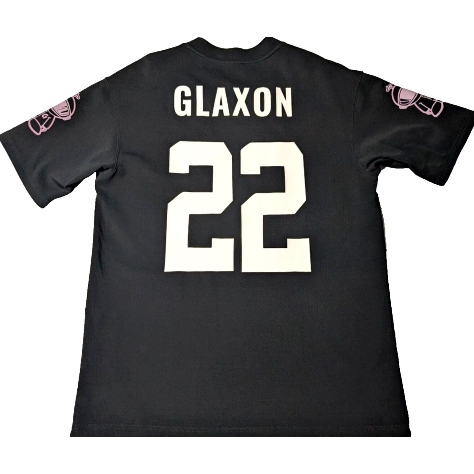 Vintage GLAXON #22 Men 2XL Black Cotton Double-Sided V-Neck Jersey Shirt Mens Size US XXL / EU 58 / 5 - 2 Thumbnail
