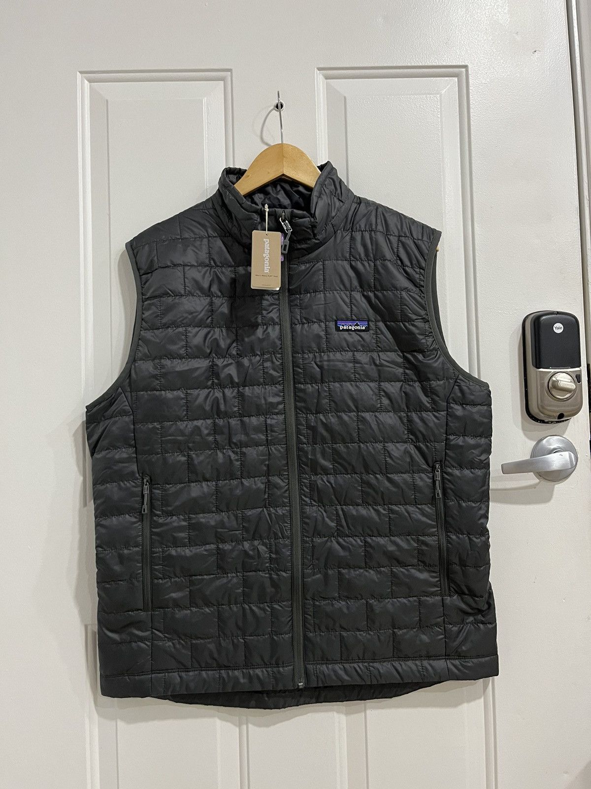 image of Patagonia Nano Puff Vest Forge Grey Mens Large NWT Fill Down