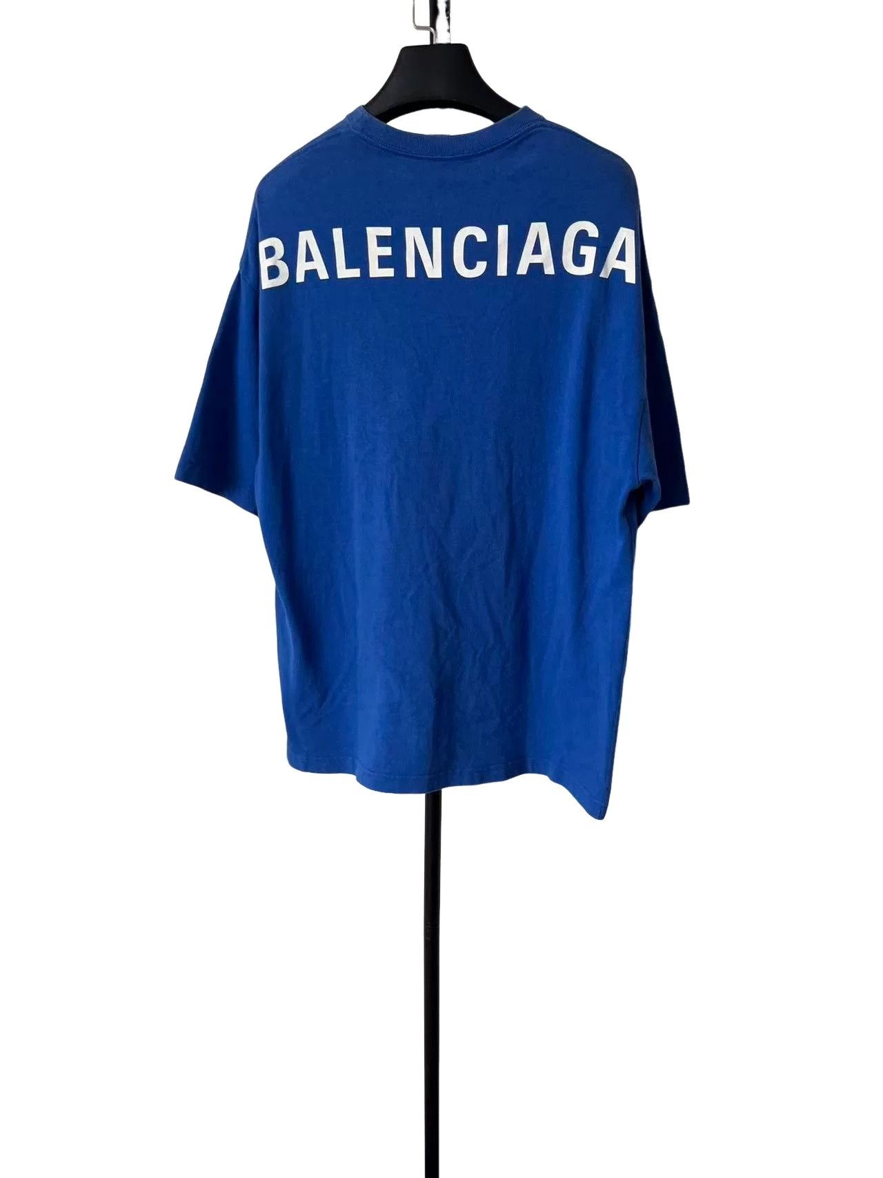 Balenciaga Balenciaga Back Logo T-Shirt Blue Size S Size US S / EU 44-46 / 1 - 1 Thumbnail