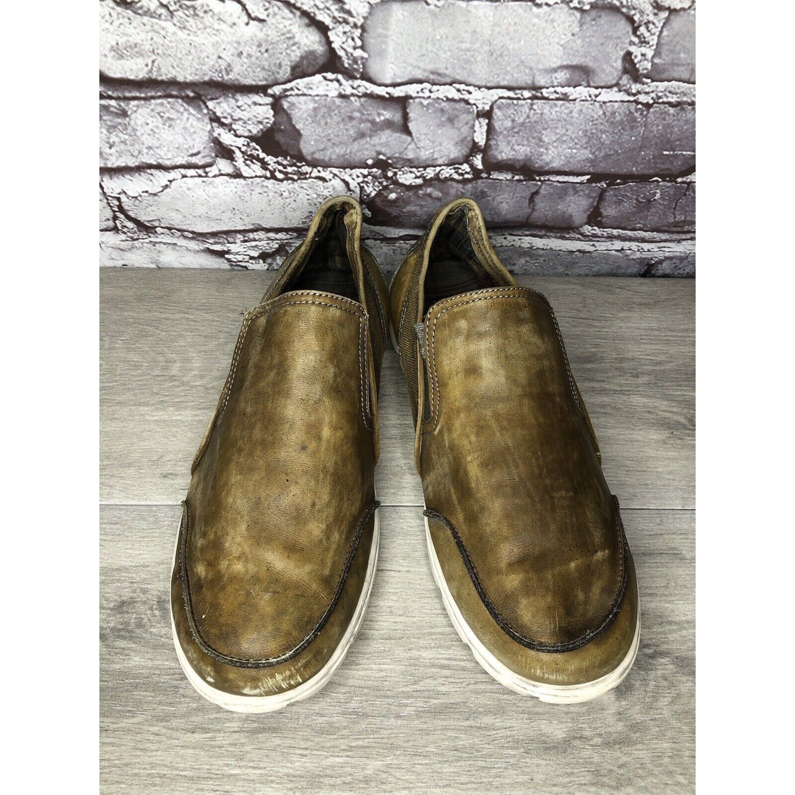 Bed Stu Bed Stu Coaster Brown Leather Slip On Loafers Casual Shoes M Size US 10 / EU 43 - 19 Thumbnail