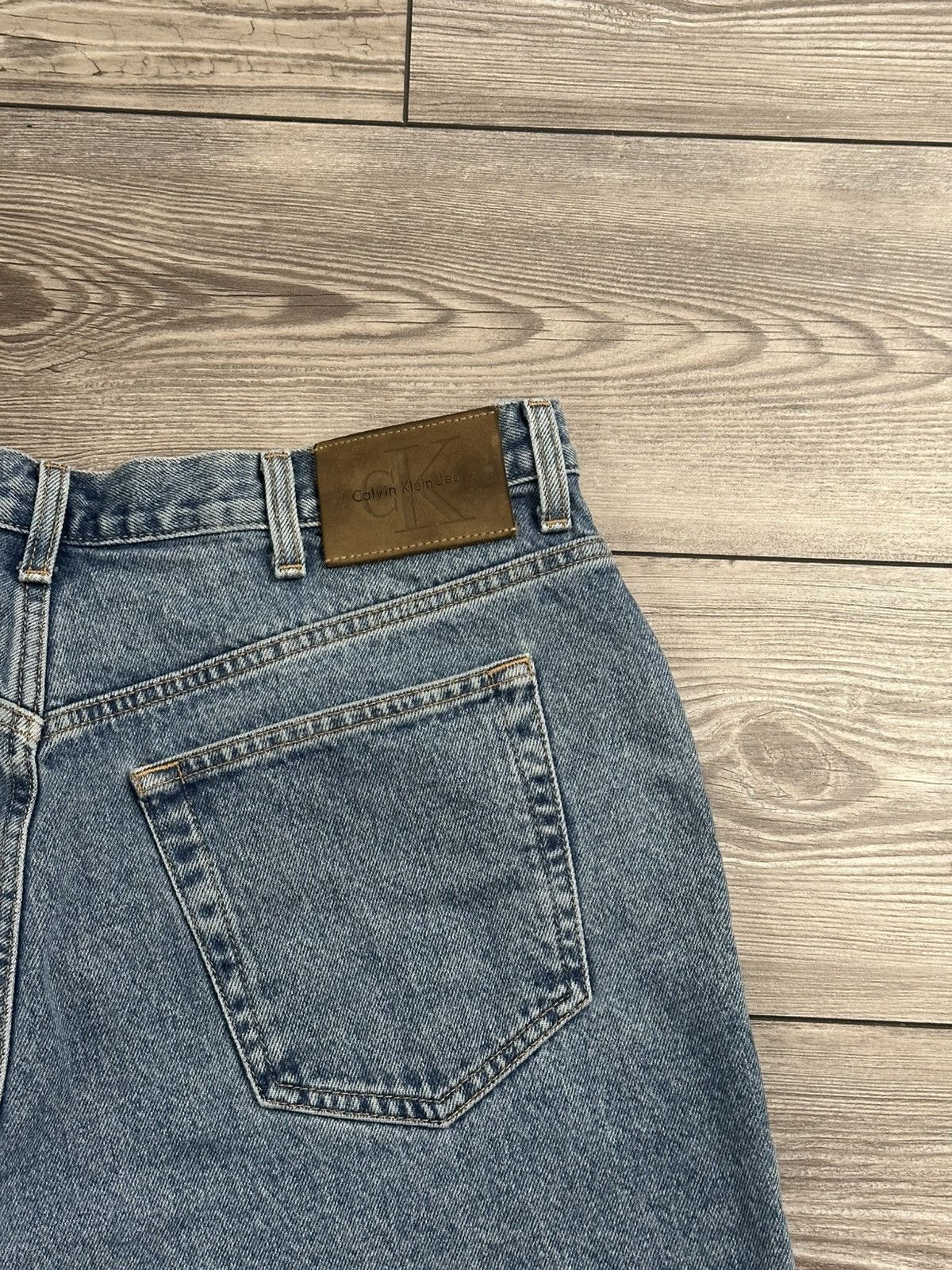 Calvin Klein × Vintage Vintage Y2K Calvin Klein Denim Shorts Size US 36 / EU 52 - 3 Thumbnail