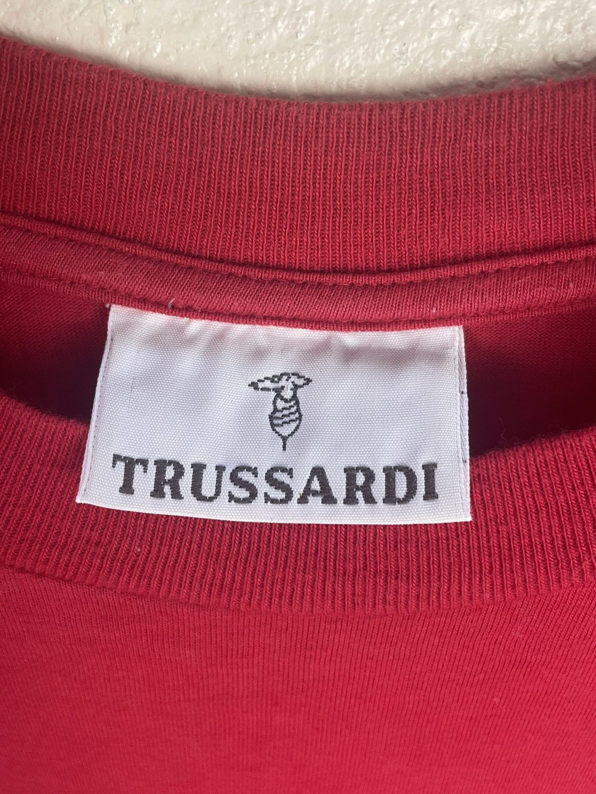 Trussardi Vintage Trussardi Tee Made in Italy | Big Logo Print Size US L / EU 52-54 / 3 - 3 Thumbnail