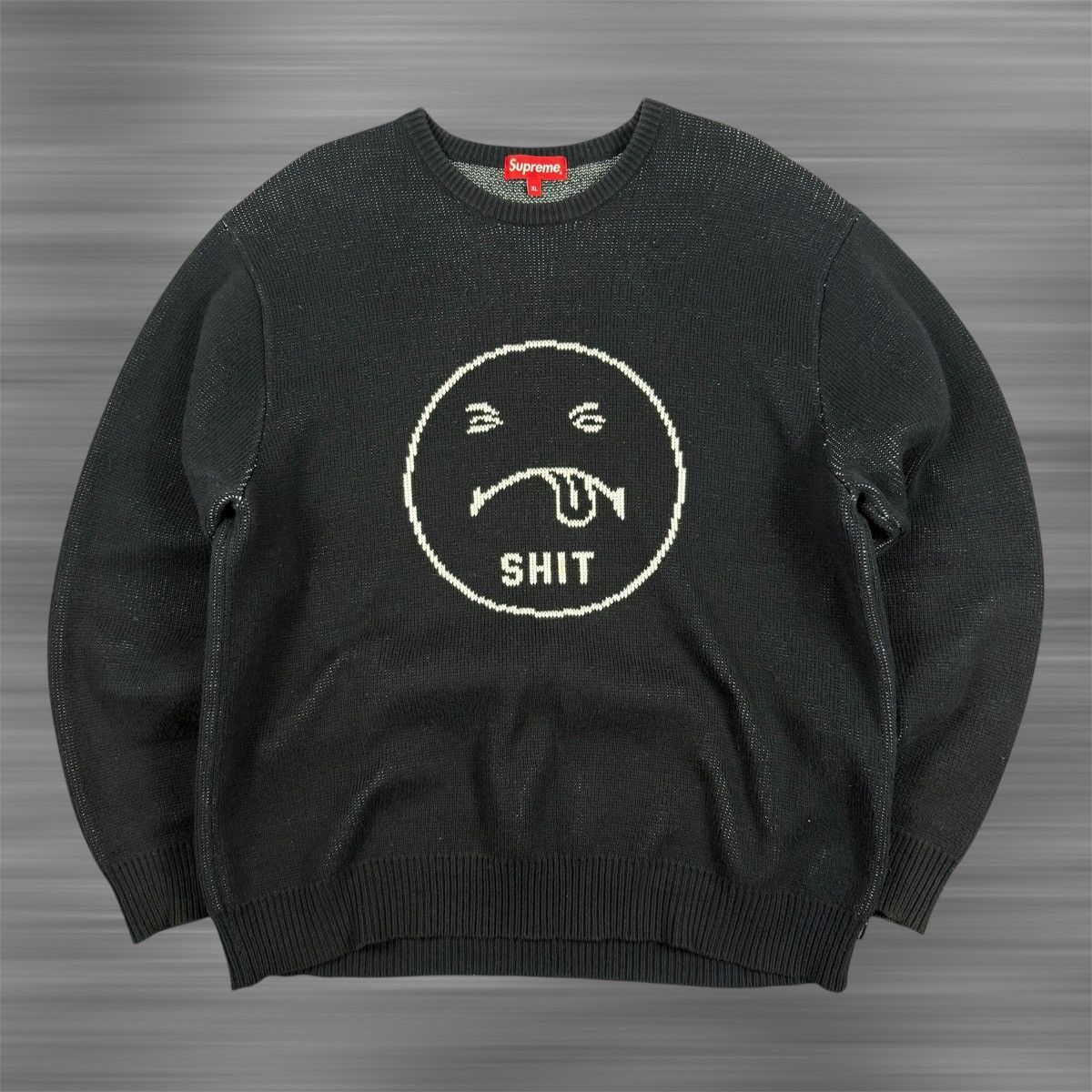 Supreme Faces Sweater Black | Grailed