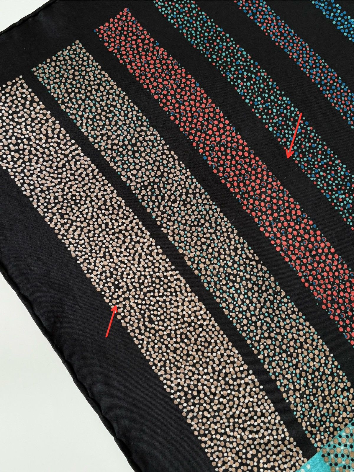 Christian Dior Monsieur Christian Dior Vintage Silk Striped Scarf Blue Black Scarves Size ONE SIZE - 6 Thumbnail