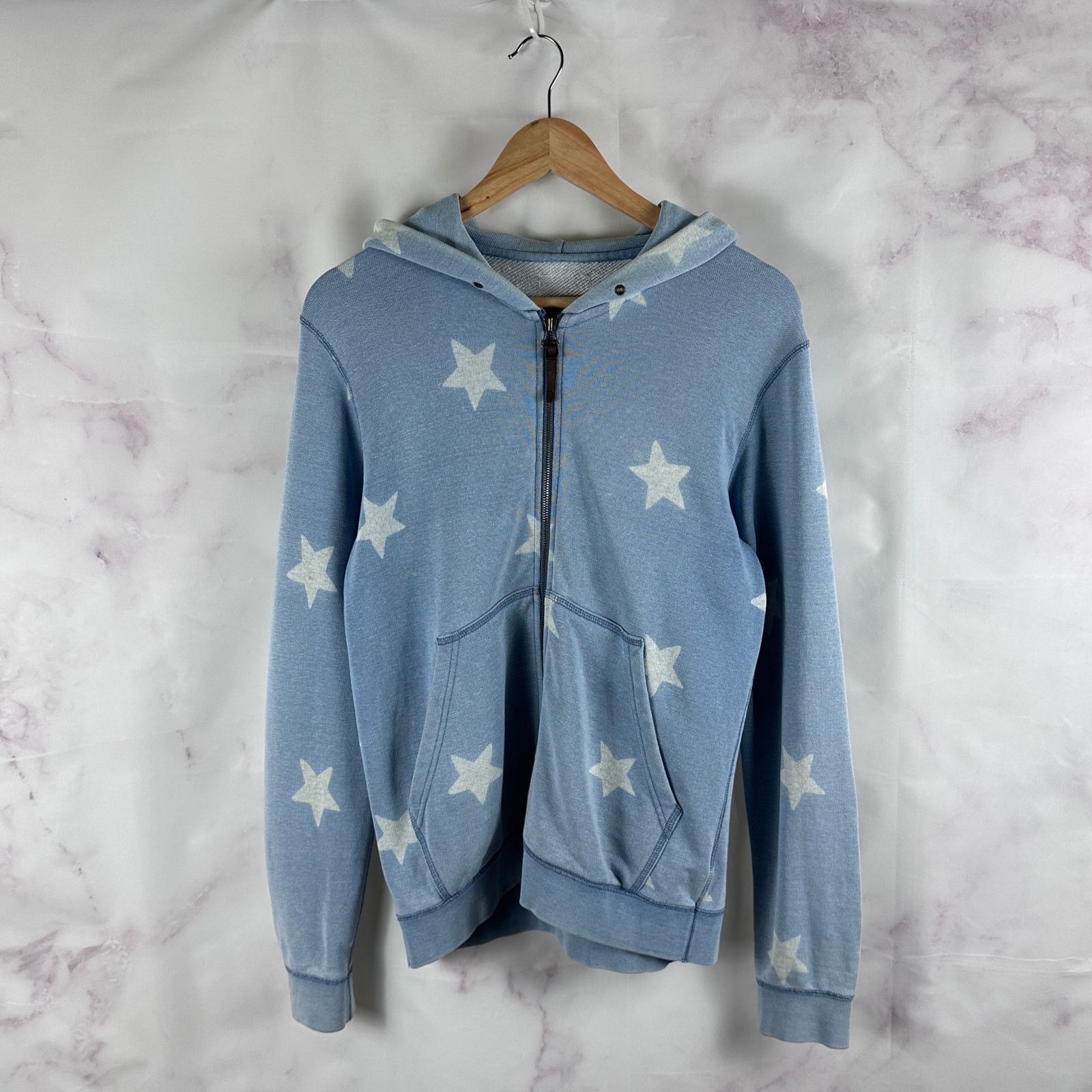 Visvim Artisan Star Blue Zip-Up Hoodie Size US S / EU 44-46 / 1 - 1 Thumbnail