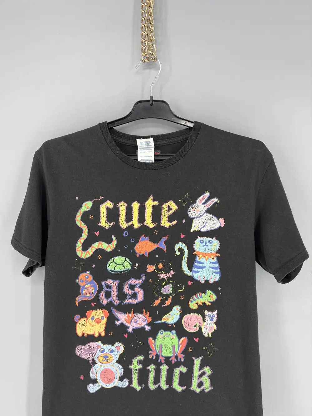 Band Tees Vintage Y2K Adult “ Cute As Fuck” Promo Humor Tee Size US M / EU 48-50 / 2 - 4 Thumbnail