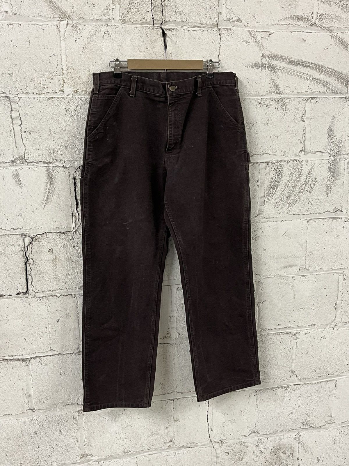 Carhartt Carhartt carpanter pants mocha brown baggy skater streetwear Size US 34 / EU 50 - 6 Thumbnail