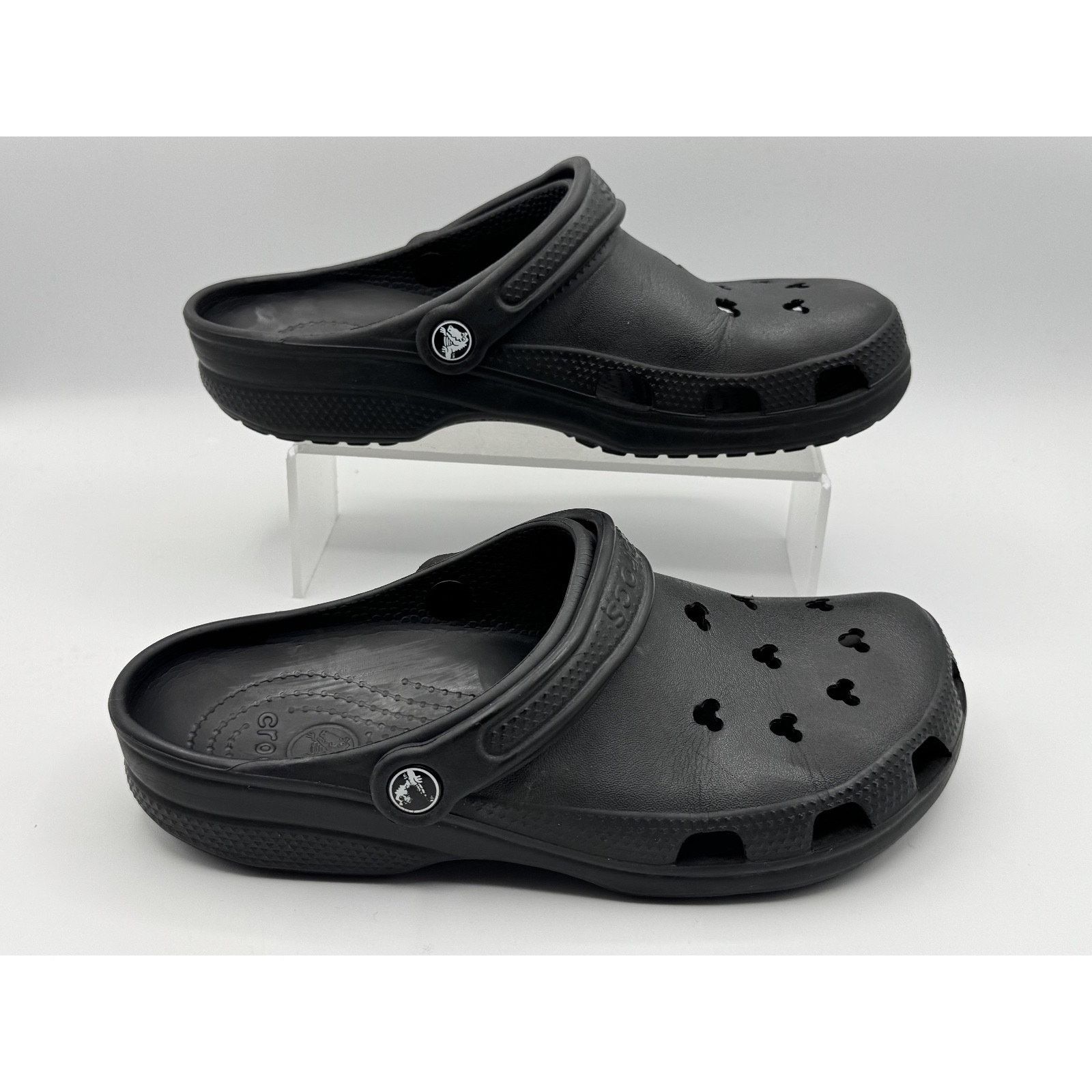 Crocs Disney Disneyland Mickey Mouse Black Plaid Crocs Classic Size US 7 / EU 40 - 1 Thumbnail