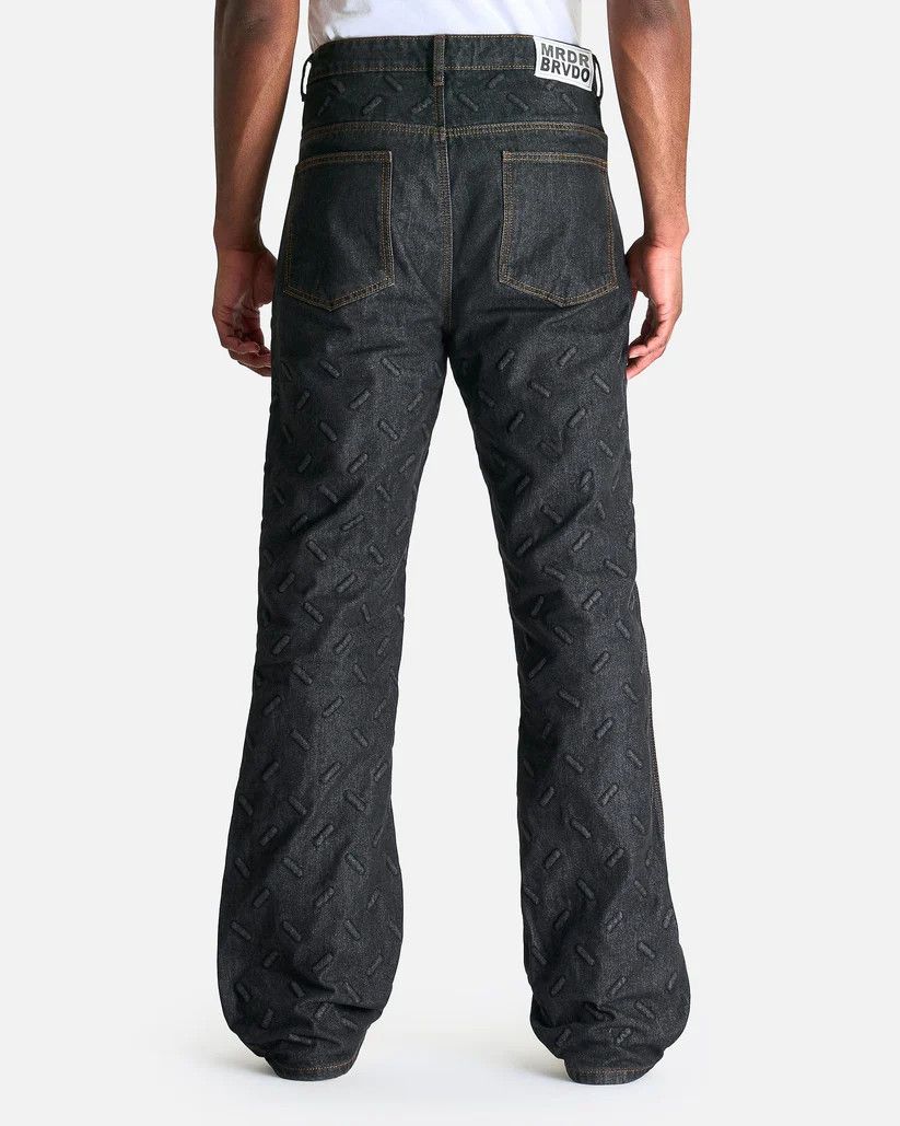 Who Decides War o1s1v1r1oon0925 Thread Plate Denim in Black/Coal Size US 38 / EU 54 - 4 Thumbnail