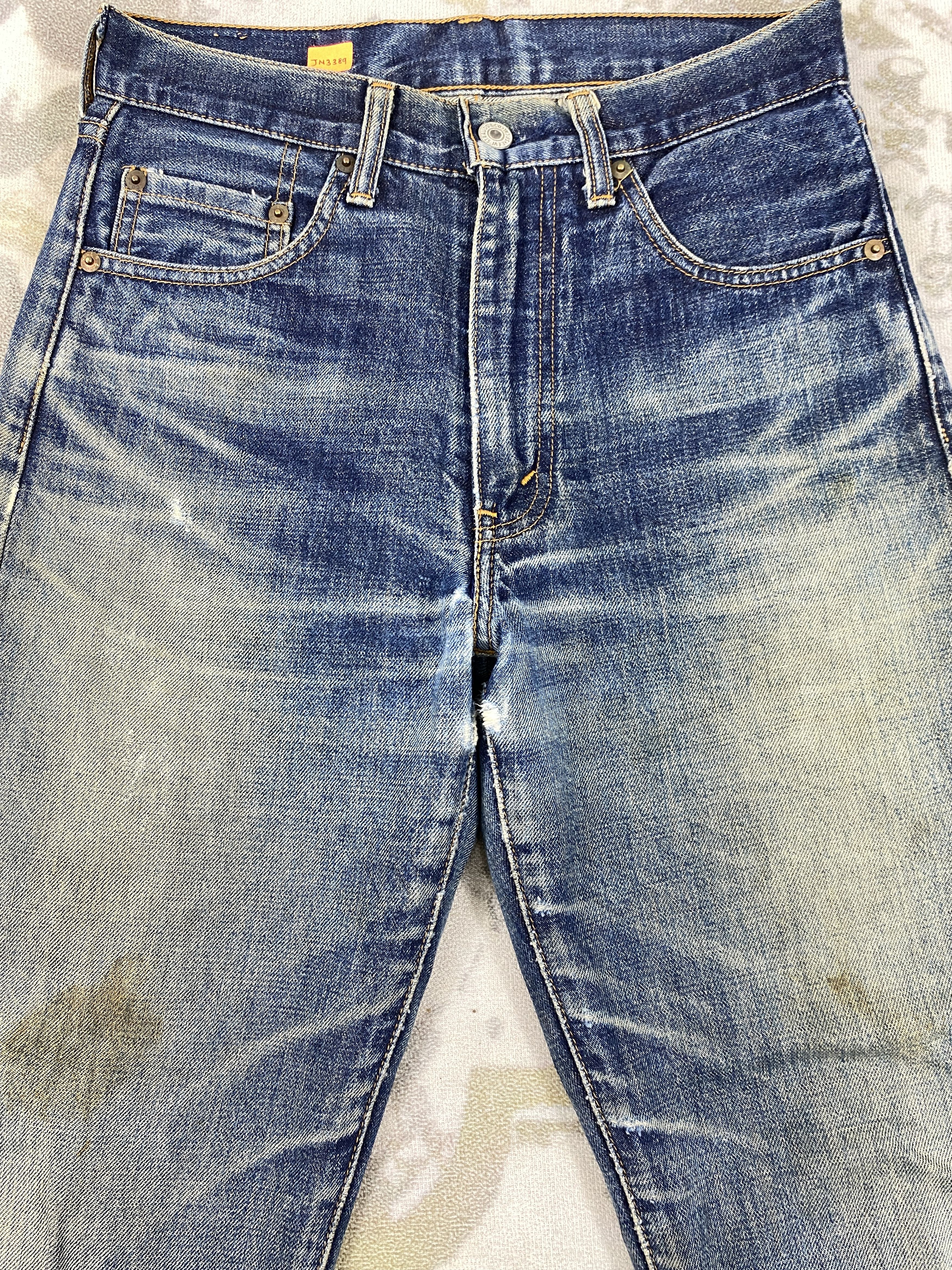 Kapital Vintage Redline Levi's 502 Big E kapital style Jeans 28x27.5 Size US 28 / EU 44 - 4 Thumbnail
