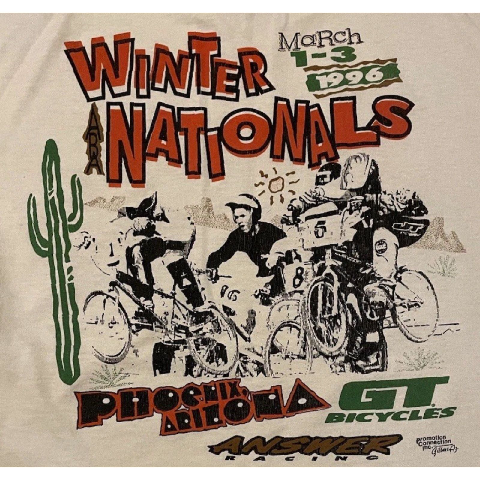 Vintage VINTAGE 90s BMX Winter Nationals Faded Shirt S Phoenix GT Bikes Answer Racing Grunge Size US S / EU 44-46 / 1 - 3 Thumbnail