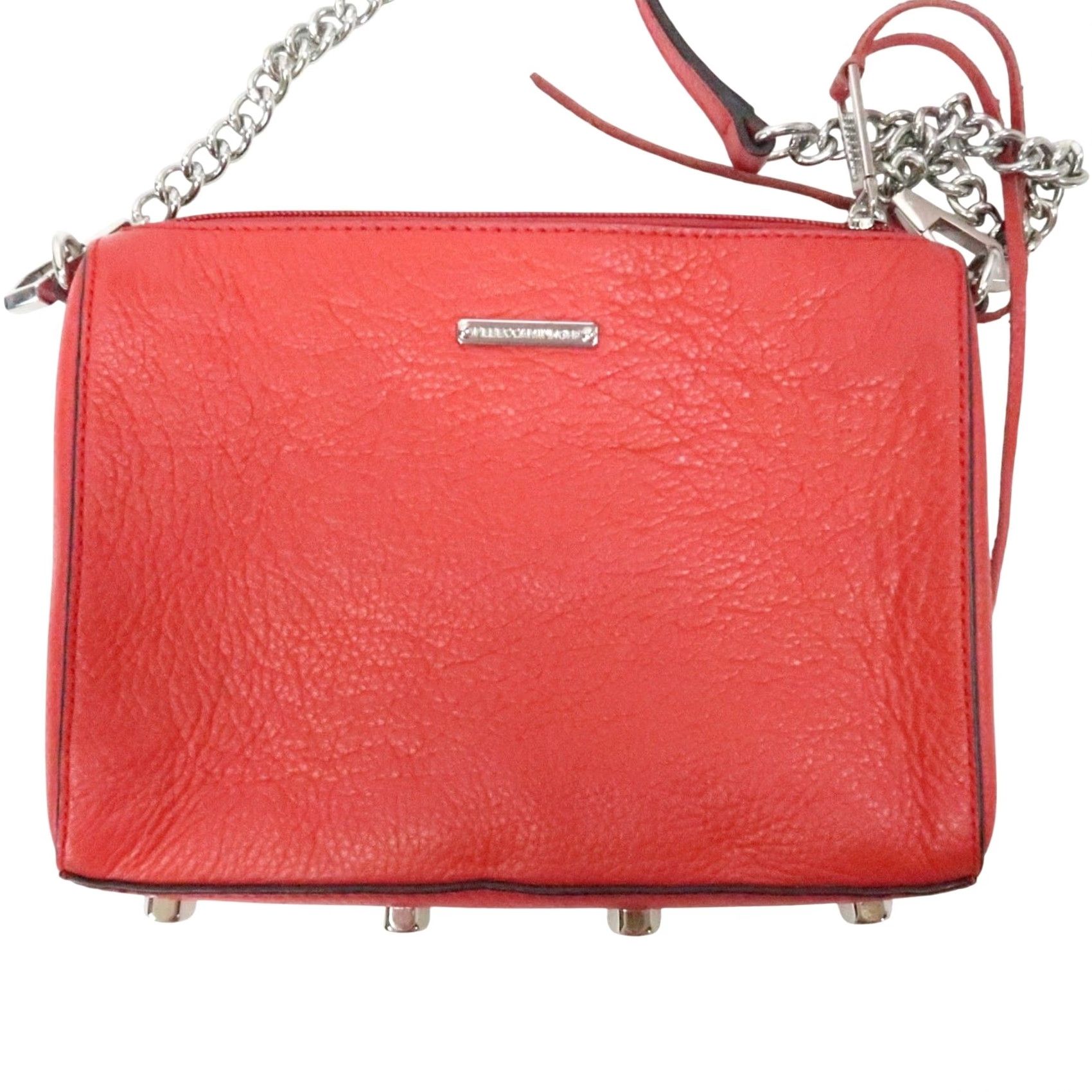 Rebecca Minkoff Rebecca Minkoff Crossbody Bag Purse 5 Zip Red Leather Small Women Size ONE SIZE - 2 Thumbnail