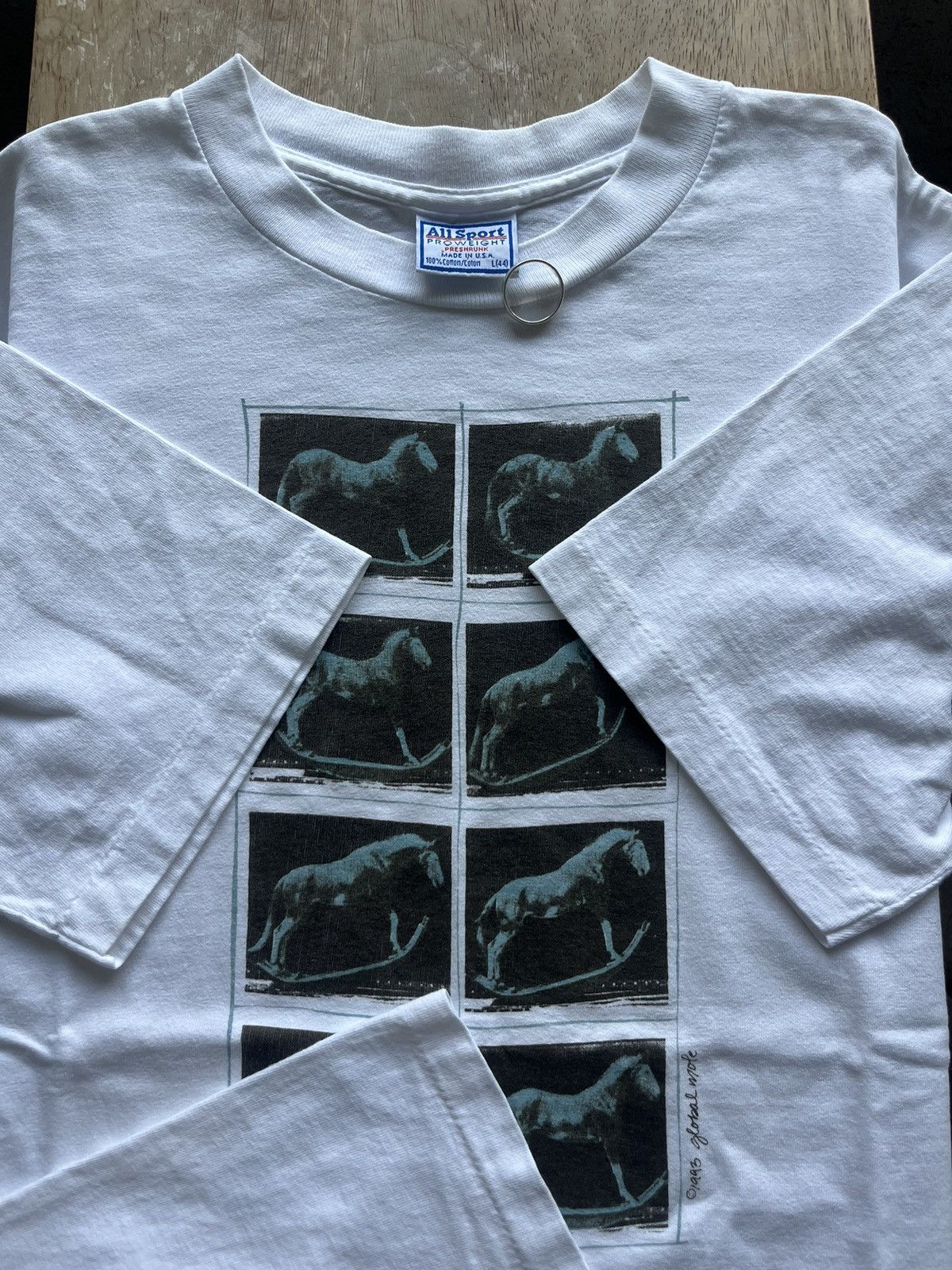 Vintage Vintage Rocking Horse Art by Global mode 1993’s T-shirt Size US L / EU 52-54 / 3 - 7 Thumbnail