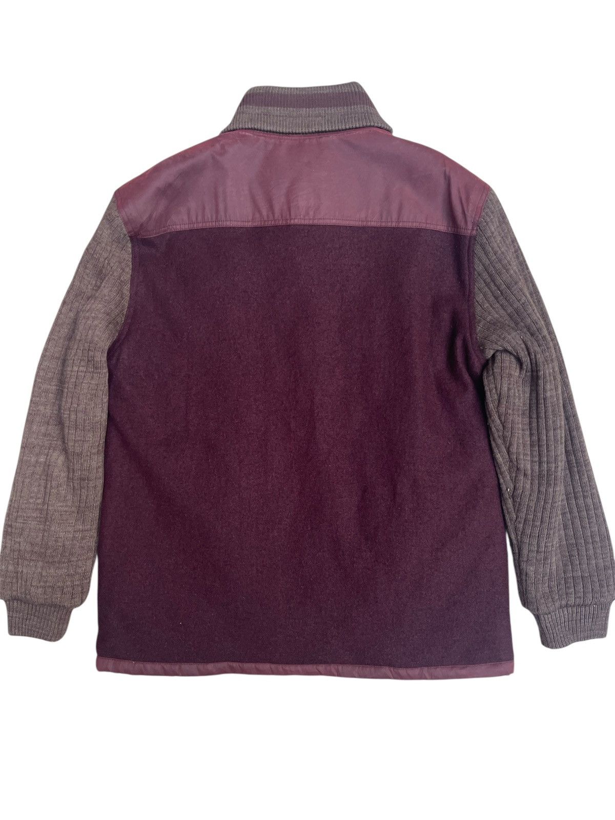 Japanese Brand Monterey Carmel Heritage Jacket Wool Knit & Quilted Panel Size US L / EU 52-54 / 3 - 2 Thumbnail