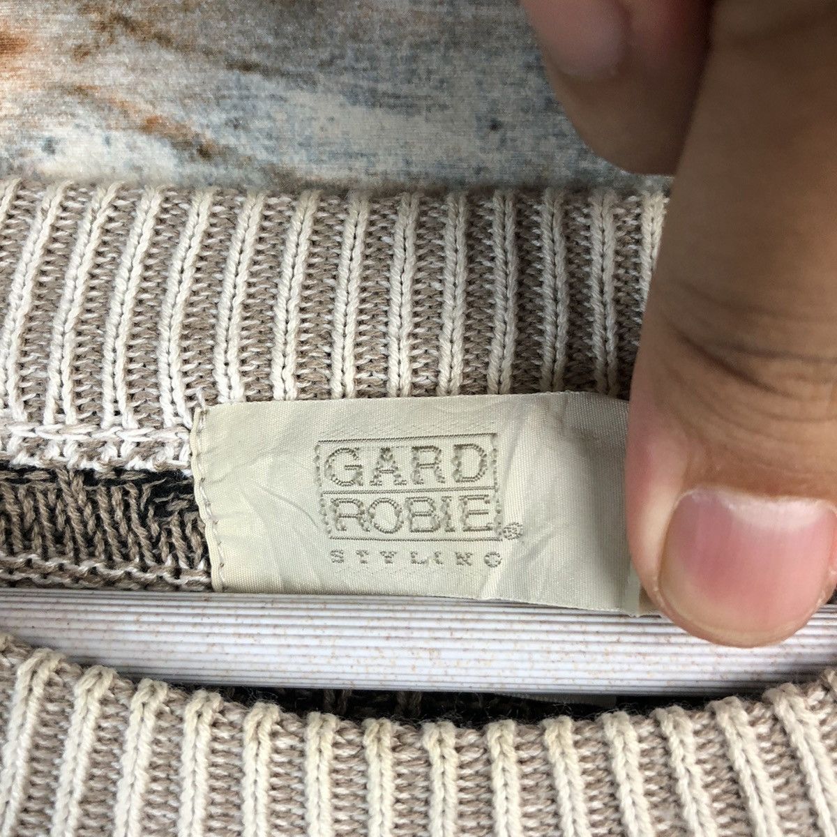 Homespun Knitwear DL Gard Robie Brown Stripe Knitwear #A1251 Size US L / EU 52-54 / 3 - 10 Thumbnail