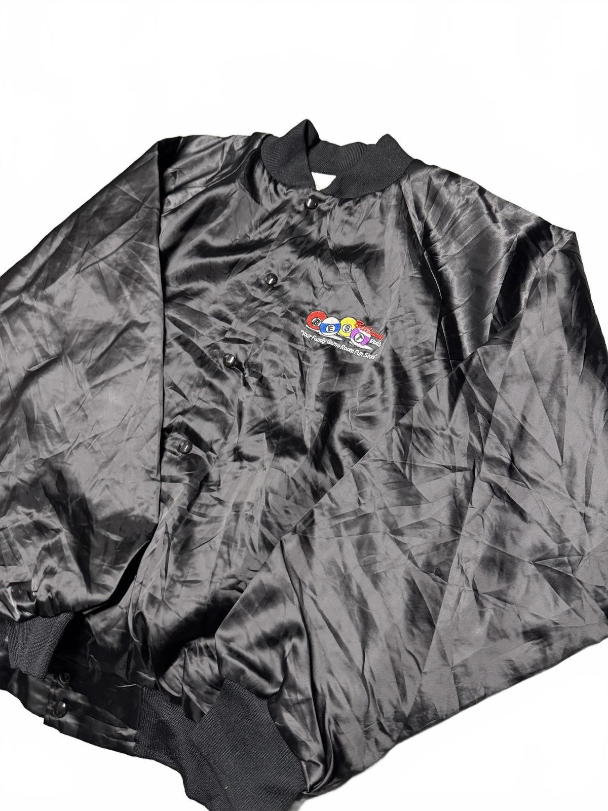Unknown London Vintage Satin Bomber Jacket - XL, Black Size US XL / EU 56 / 4 - 2 Thumbnail