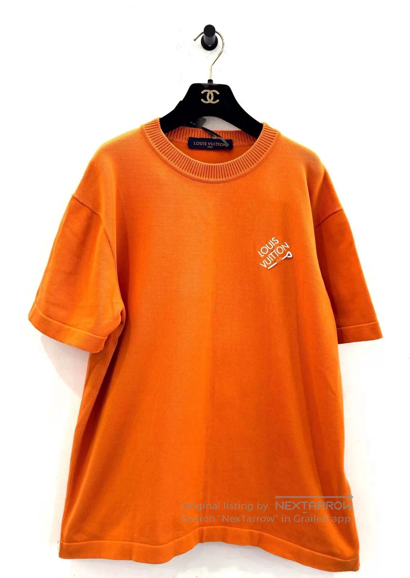 Louis Vuitton Louis Vuitton Orange Embroidered Logo Men's Tee. Size US M / EU 48-50 / 2 - 1 Thumbnail