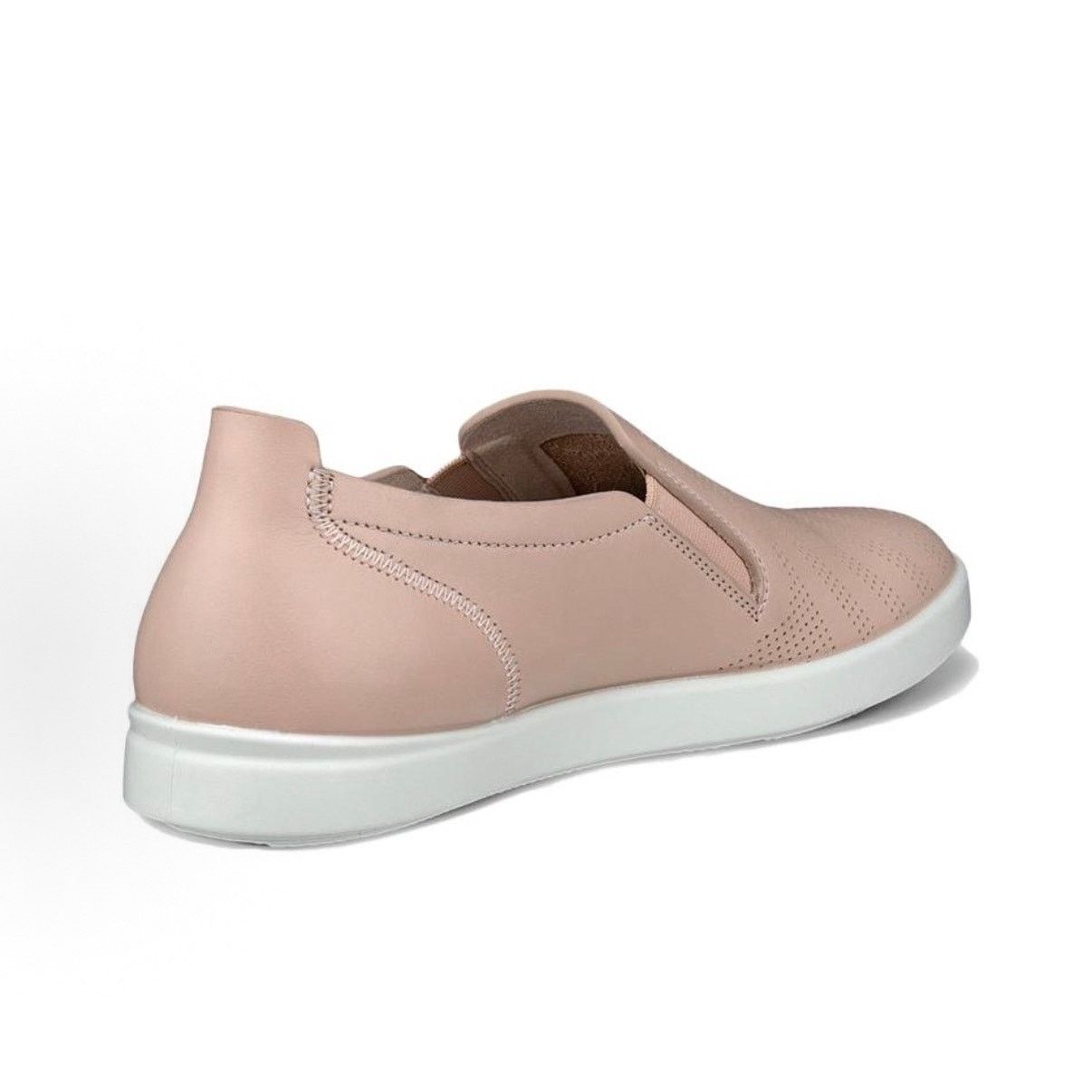 Ecco ECCO WOMEN'S 41 CLASSIC SLIP ON LEATHER SNEAKER ROSE DUST Size US 10 / IT 40 - 3 Thumbnail