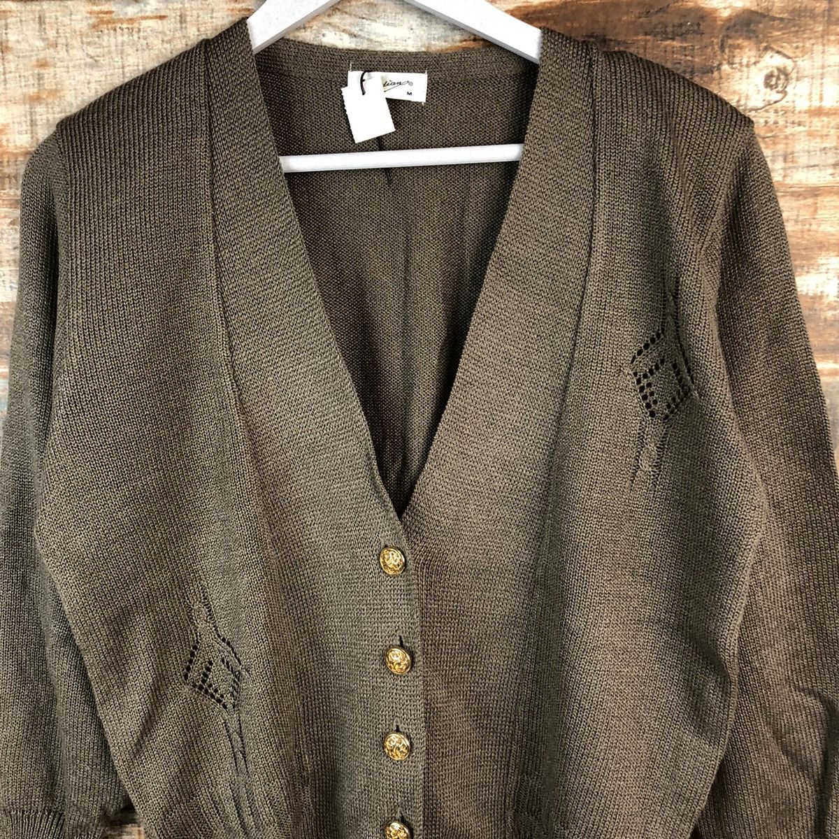 Japanese Brand DL Vinidia Dark Brown Cardigan Knitwear #C490 Size M / US 6-8 / IT 42-44 - 5 Thumbnail