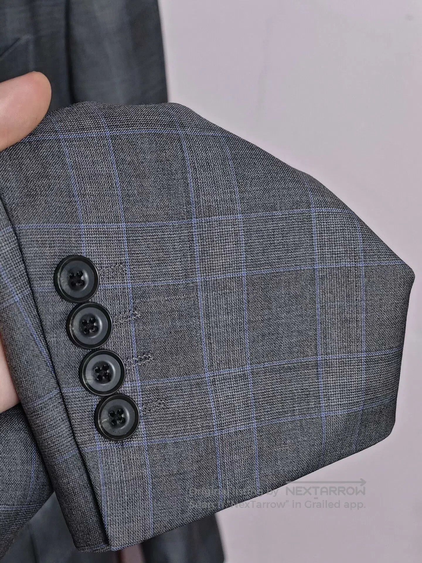 Japanese Brand Italian Wool Half-Canvas Suit Jacket. Size US L / EU 52-54 / 3 - 5 Thumbnail