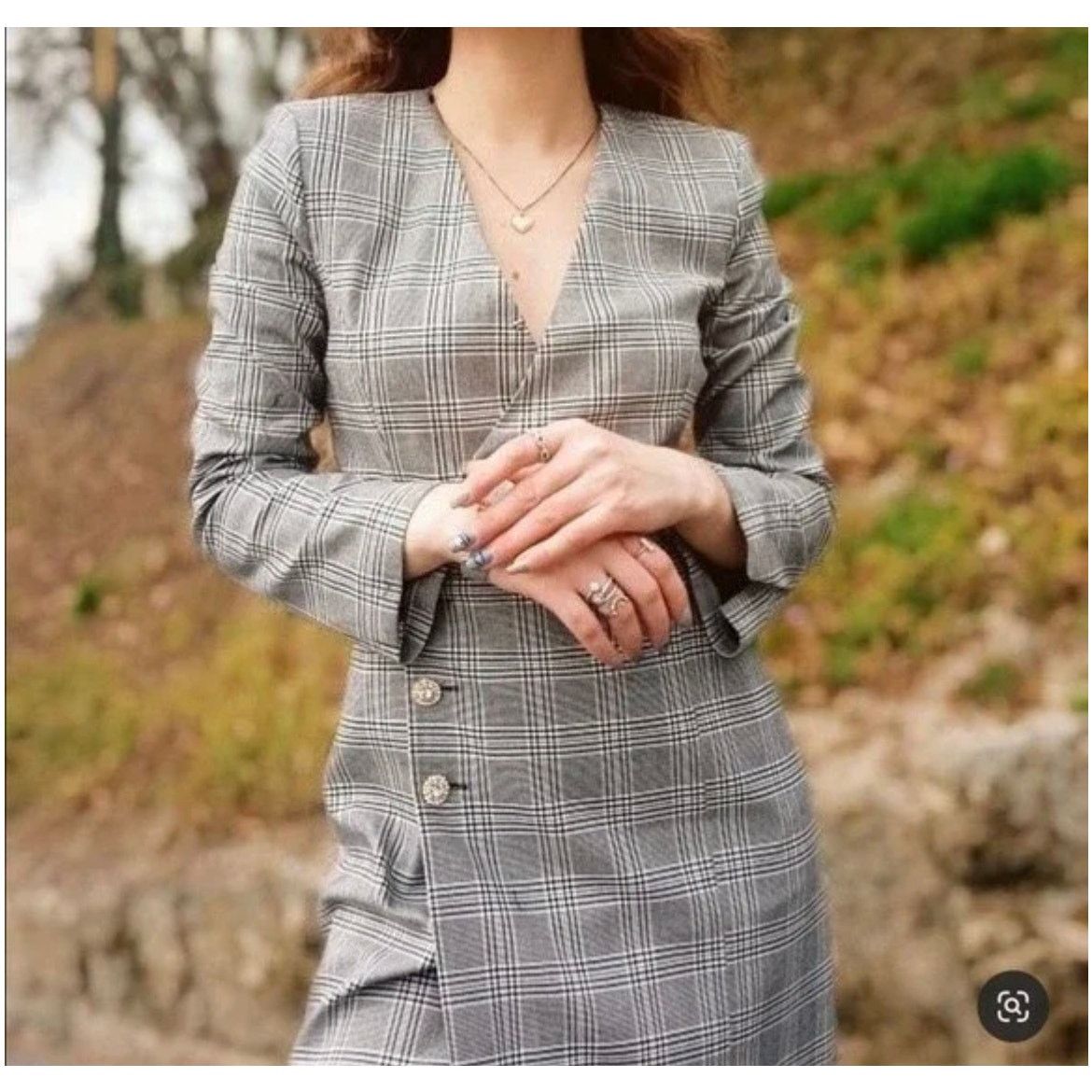 Zara ZARA BLOGGER FAVORITE PLAID BLAZER DRESS Size S / US 4 / IT 40 - 6 Thumbnail