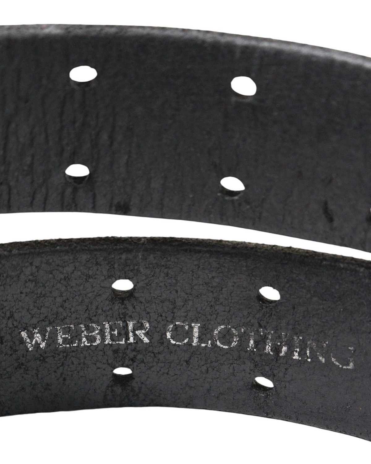 Vintage 2000S WEBER CLOTHING BLACK LEATHER DOUBLE PRONG BELT Size ONE SIZE - 5 Thumbnail