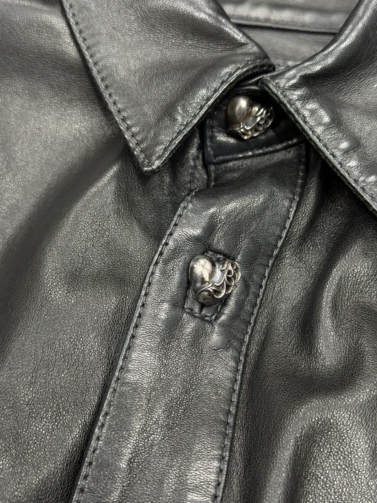 Chrome Hearts Chrome Hearts Bespoke Crop Polo Shirt Heart Motif Hardware Size M / US 6-8 / IT 42-44 - 2 Thumbnail
