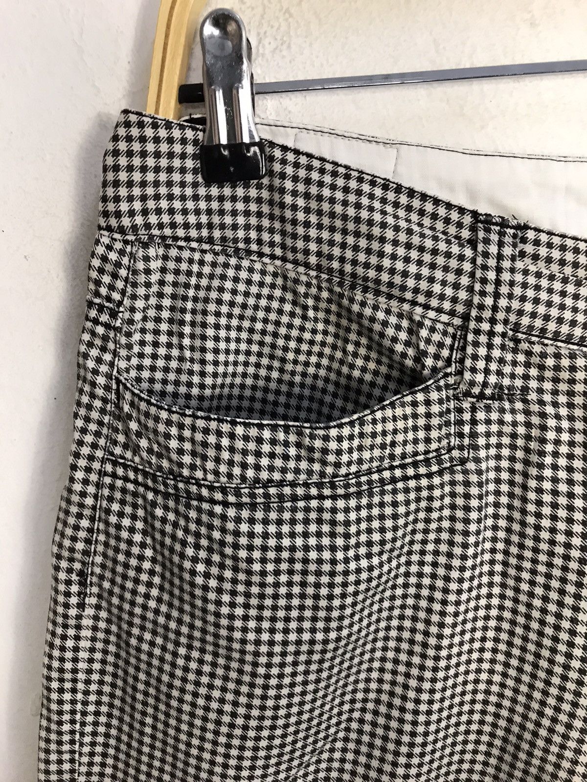 Japanese Brand × Vintage Michiko London Jeans Design Plaid Zipper Short Pants Size US 30 / EU 46 - 6 Thumbnail