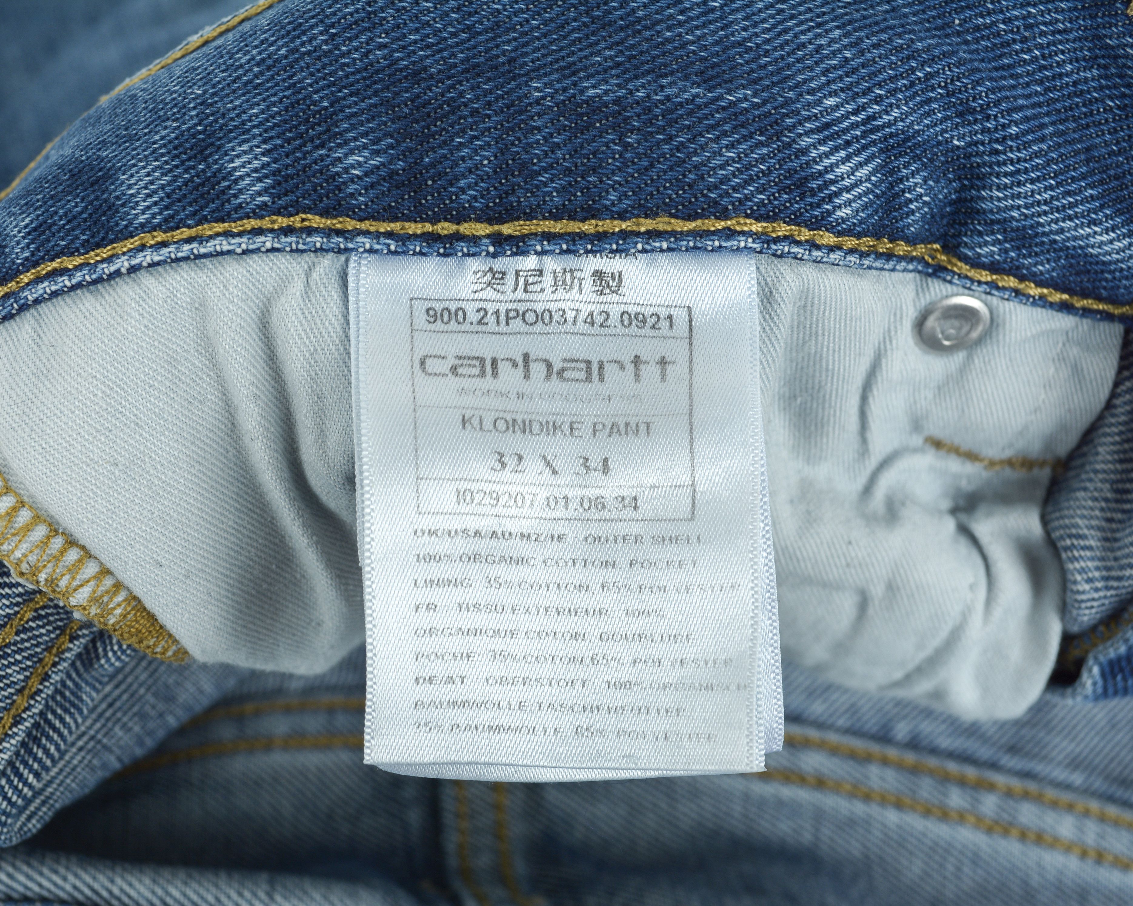 Carhartt Wip 13.5 oz Maitland denim Klondike Pant W38 L34 Reg Taper Jeans Size US 32 / EU 48 - 7 Thumbnail