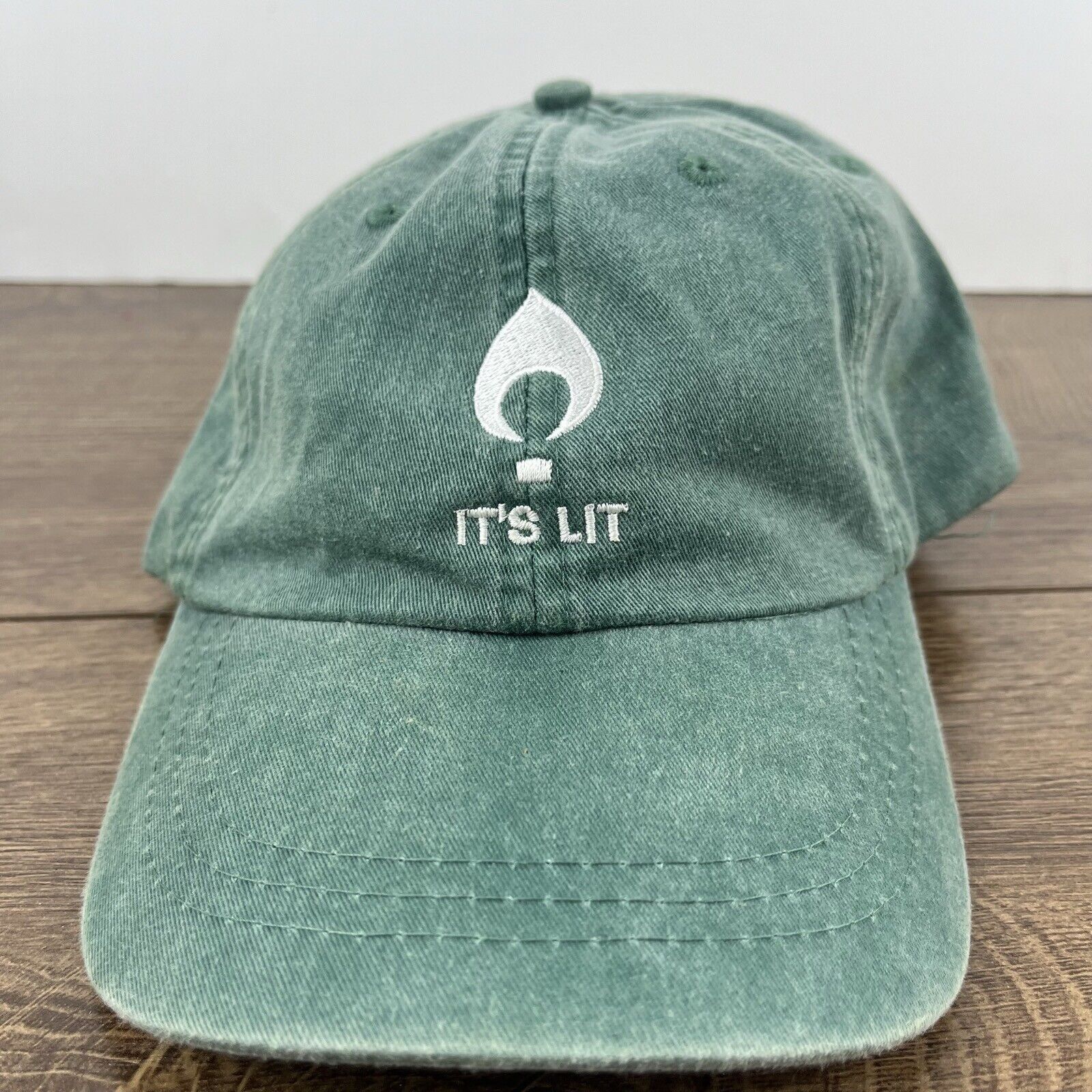 Other Its Lit Hat LIT Baseball Hat Green Hat Adjustable Hat Green Size ONE SIZE - 2 Thumbnail