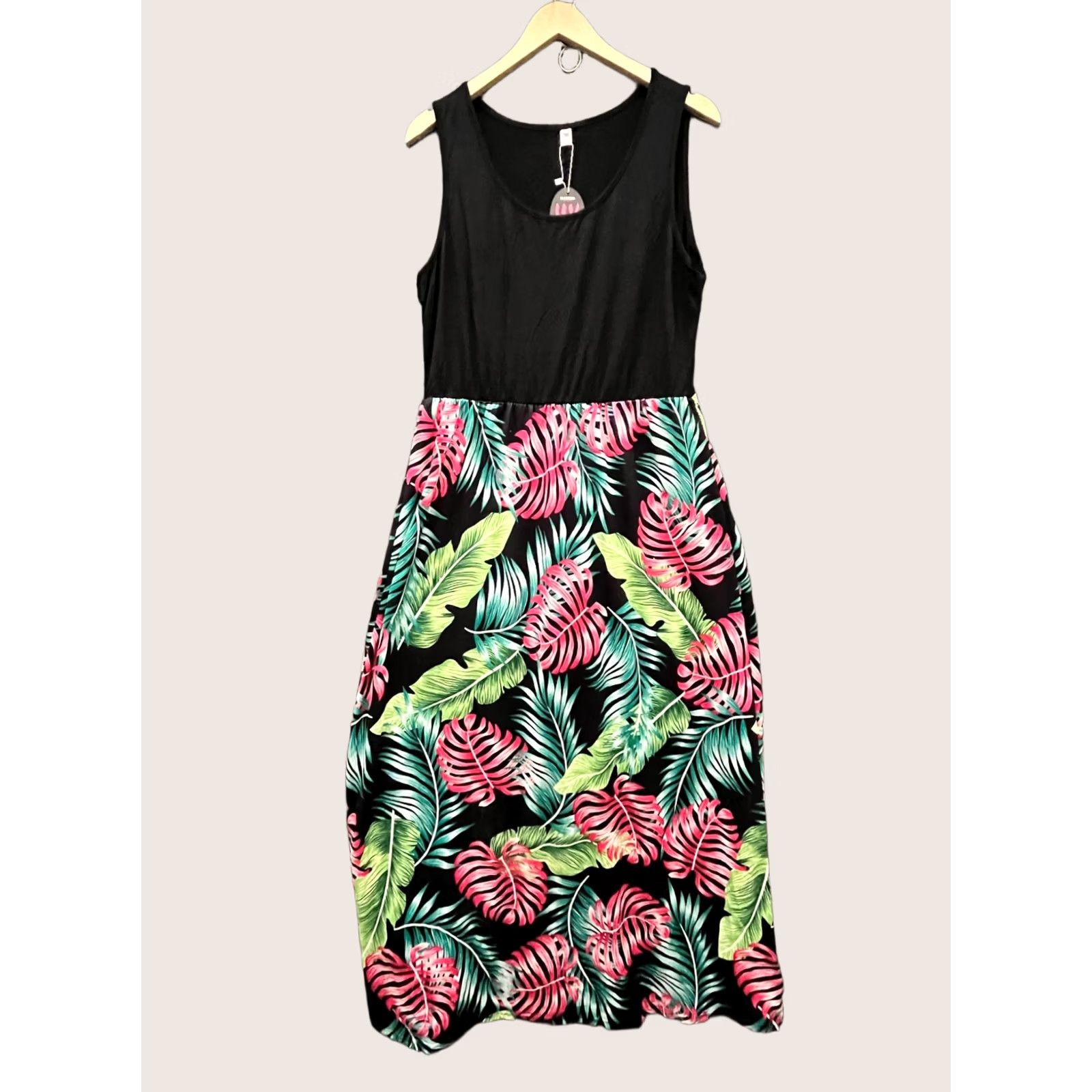 Vintage Bluetime Women's Sleeveless Floral Print Maxi Dress XL Size XL / US 12-14 / IT 48-50 - 1 Thumbnail
