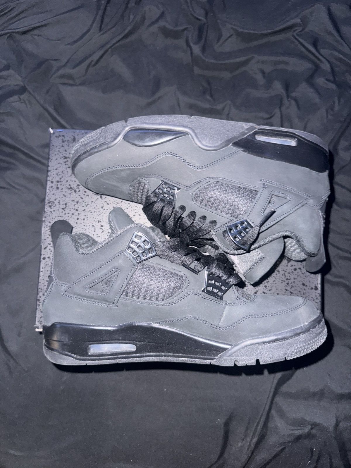 Jordan Brand Air Jordan 4 Retro 'Black Cat' 2025 Size US 9.5 / EU 42-43 - 2 Thumbnail