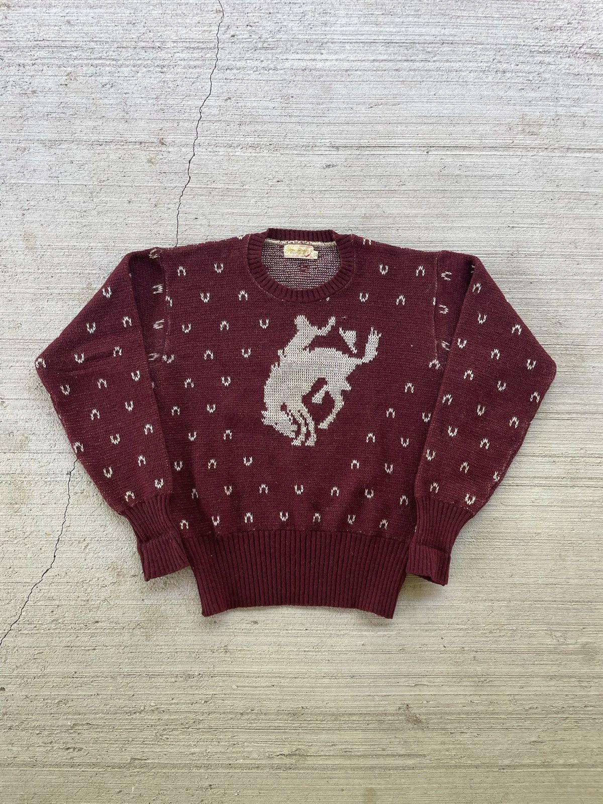 Vintage RARE Vintage 1930s Jantzen Rodeo Cowboy Sweater Size US S / EU 44-46 / 1 - 1 Thumbnail