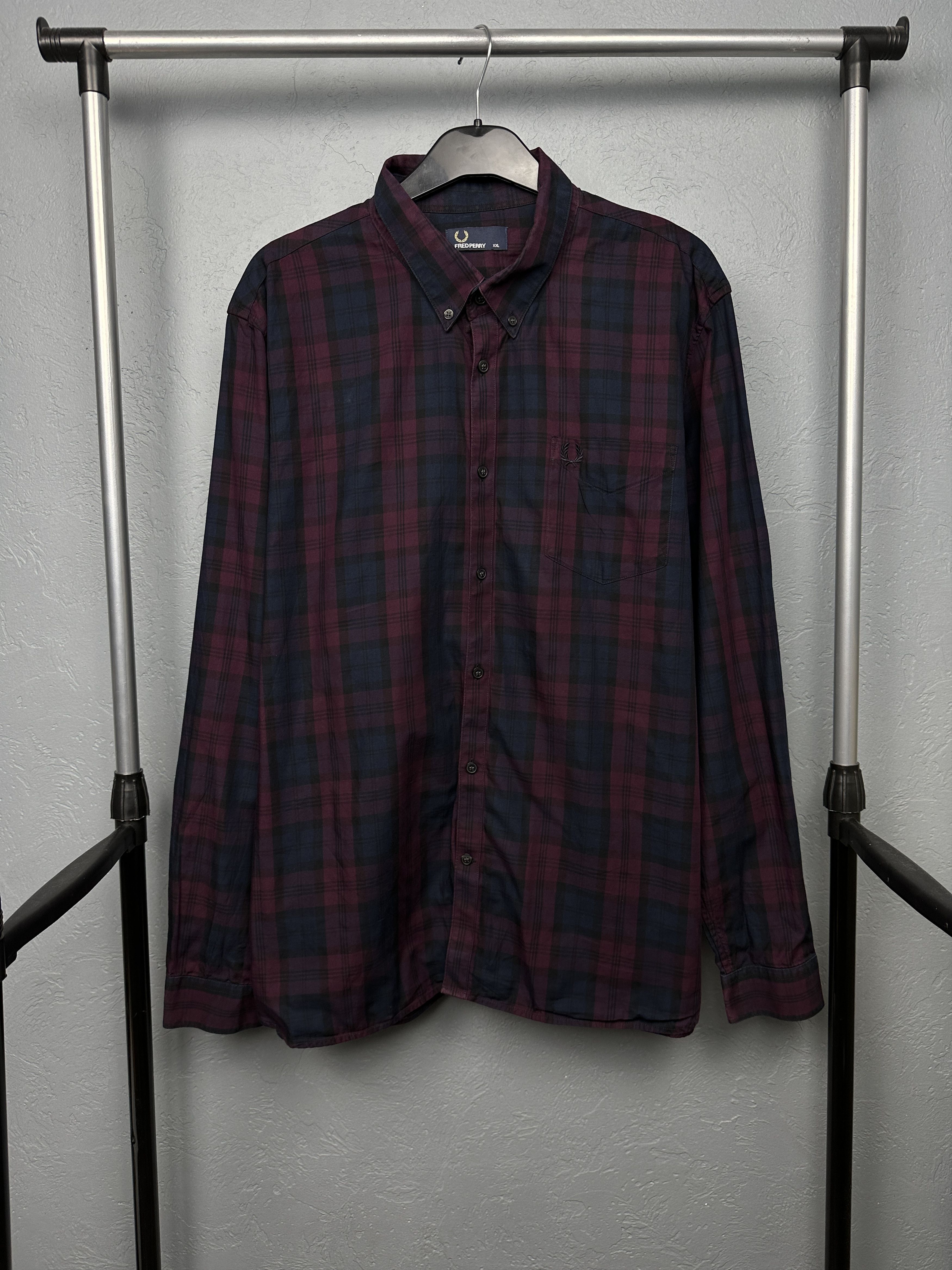 Fred Perry Fred Perry Mens Long Sleeve Shirt Size US XXL / EU 58 / 5 - 1 Thumbnail